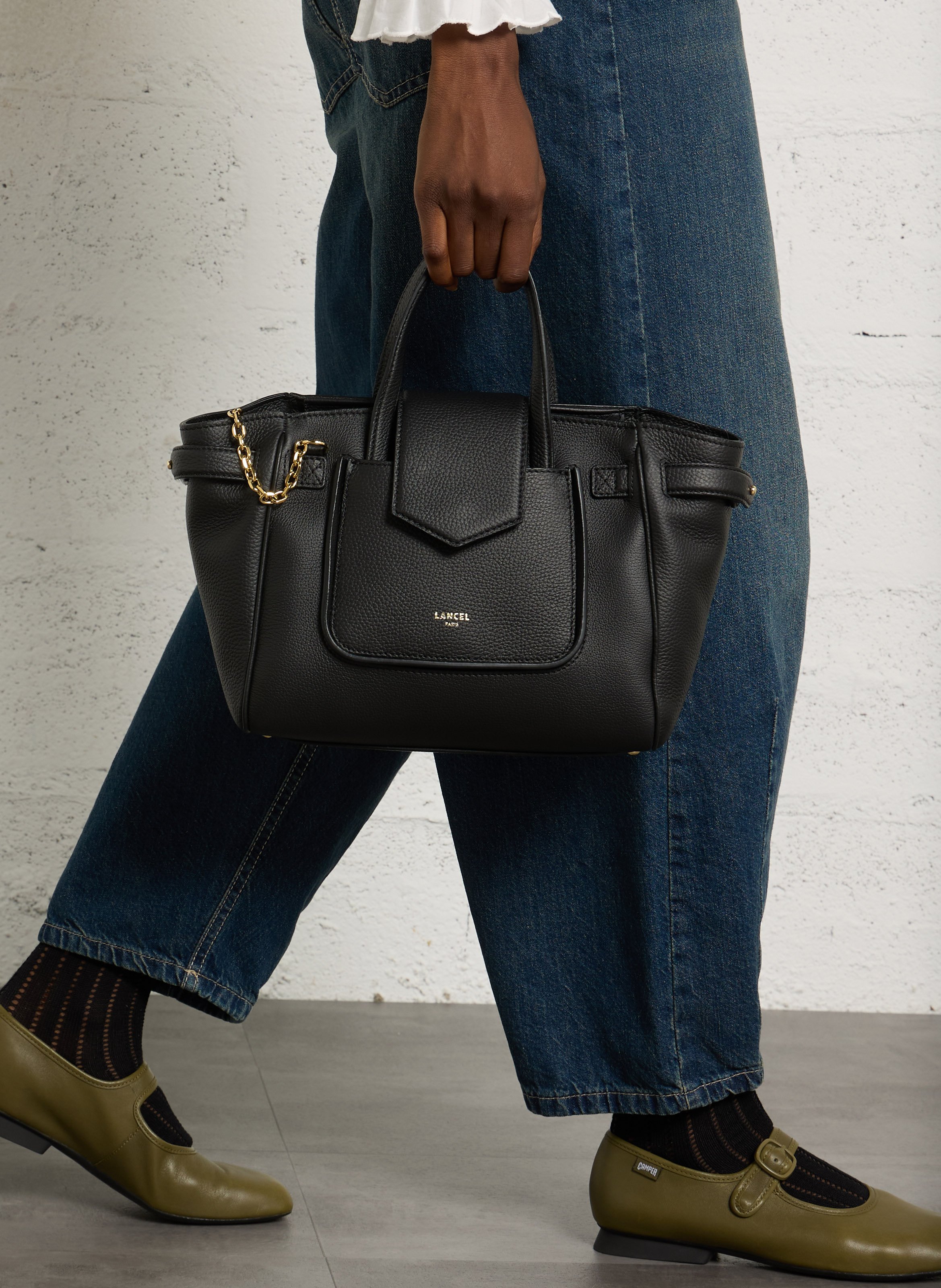 Leren handtas LANCEL Zwart