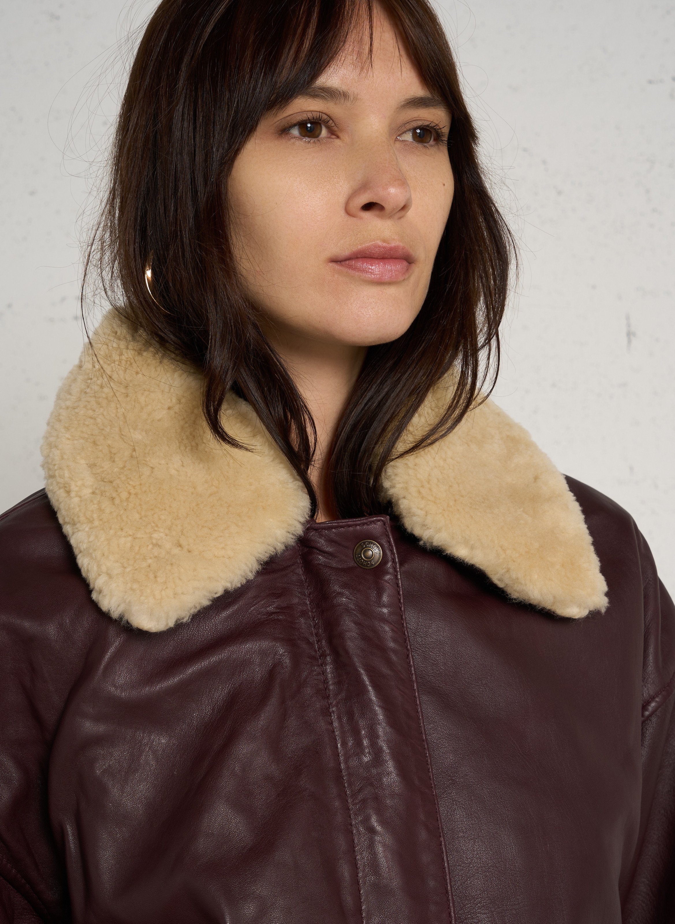 Blouson en cuir  SCHOTT Rouge