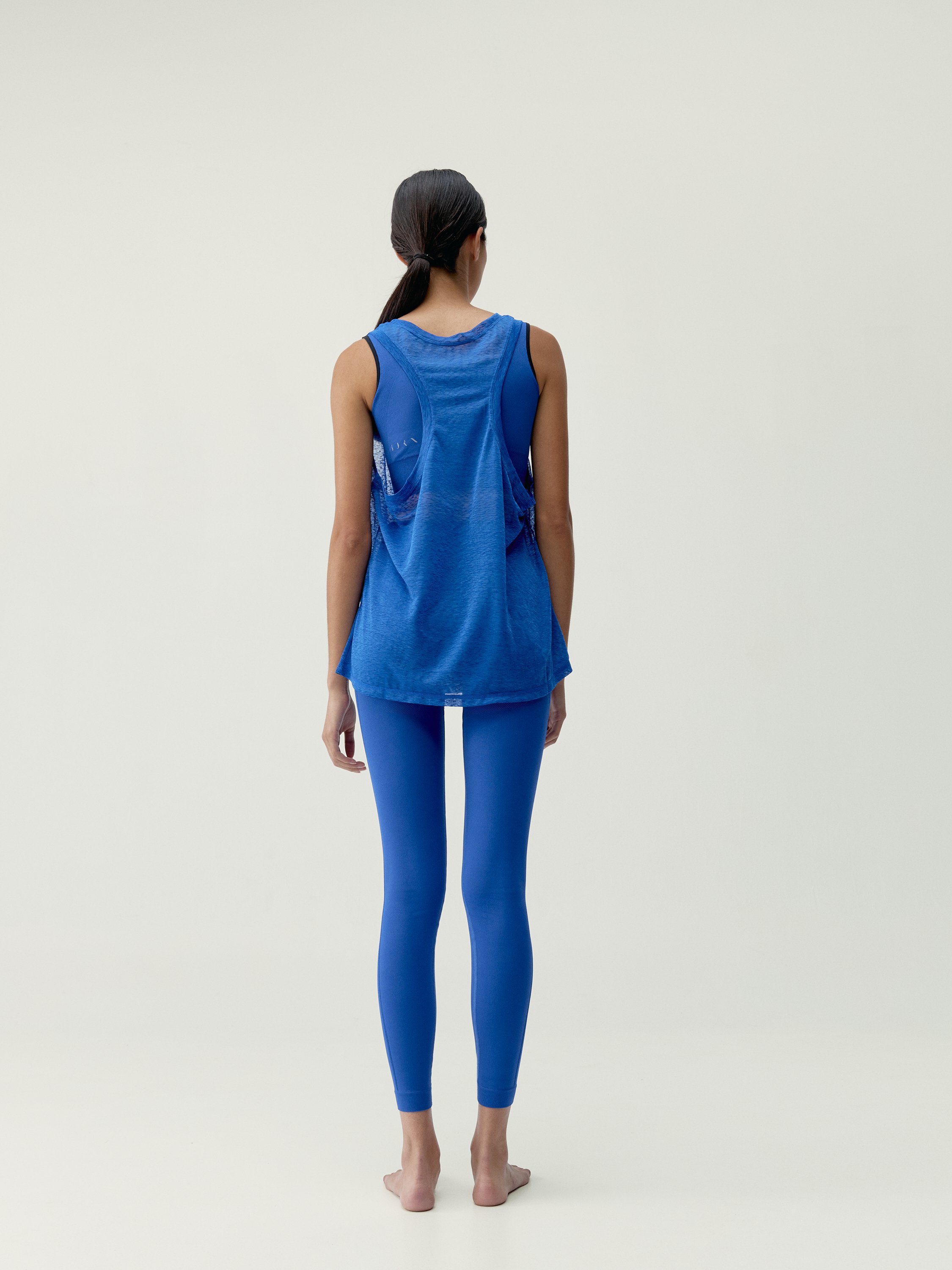 Sleeveless Performance Sports T-Shirt | Blue BORN Women
