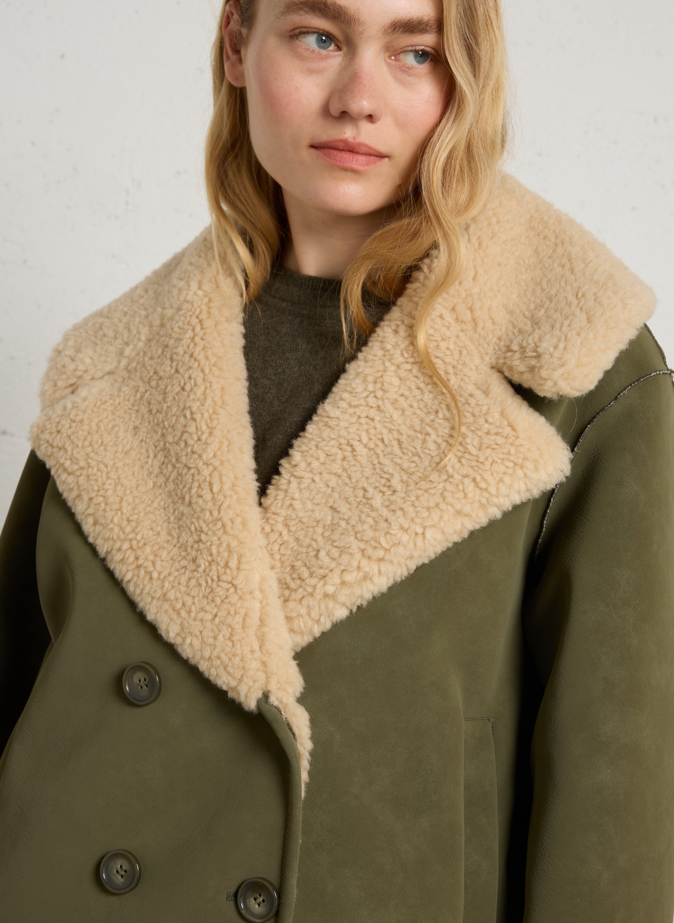 Blazer mit Taschen LEON & HARPER Khaki