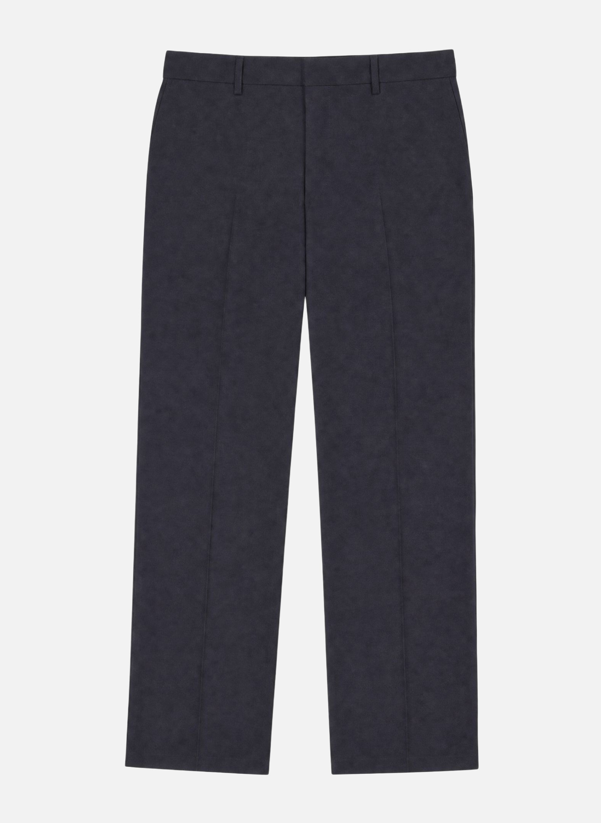 Navy straight-leg wool suit trousers THE KOOPLES Blue