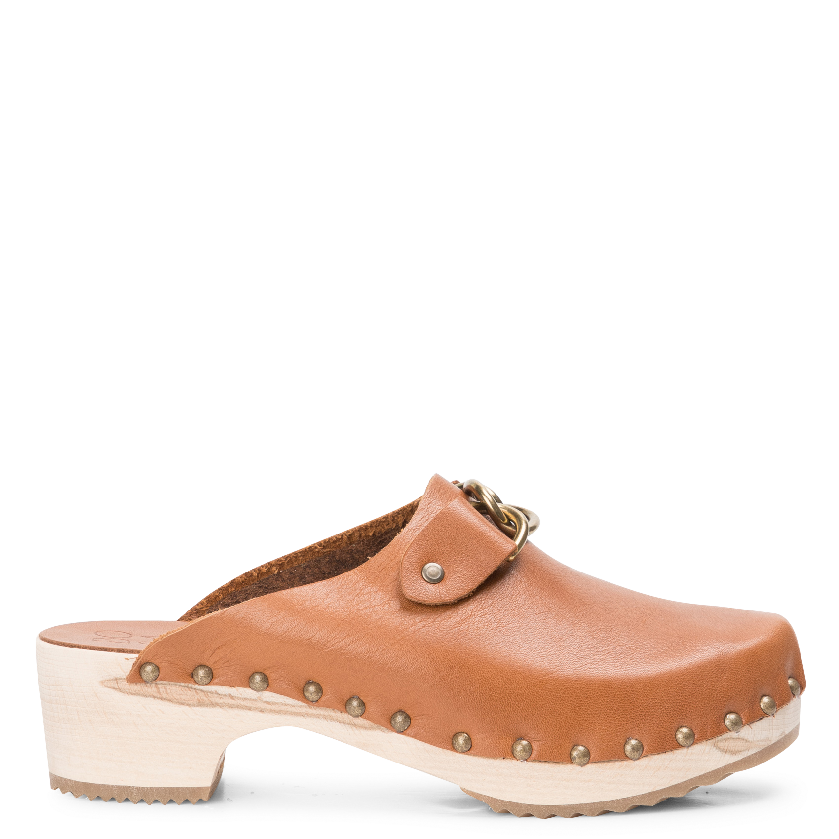 Sabots à talon en cuir  BOSABO Marron