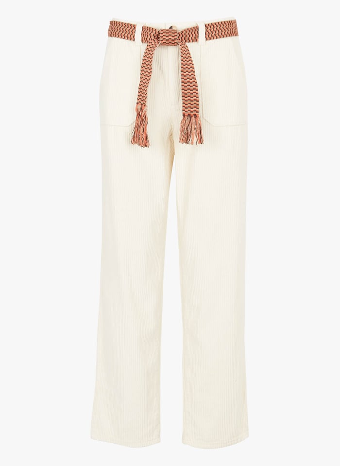 Ivory 2024 velvet pants