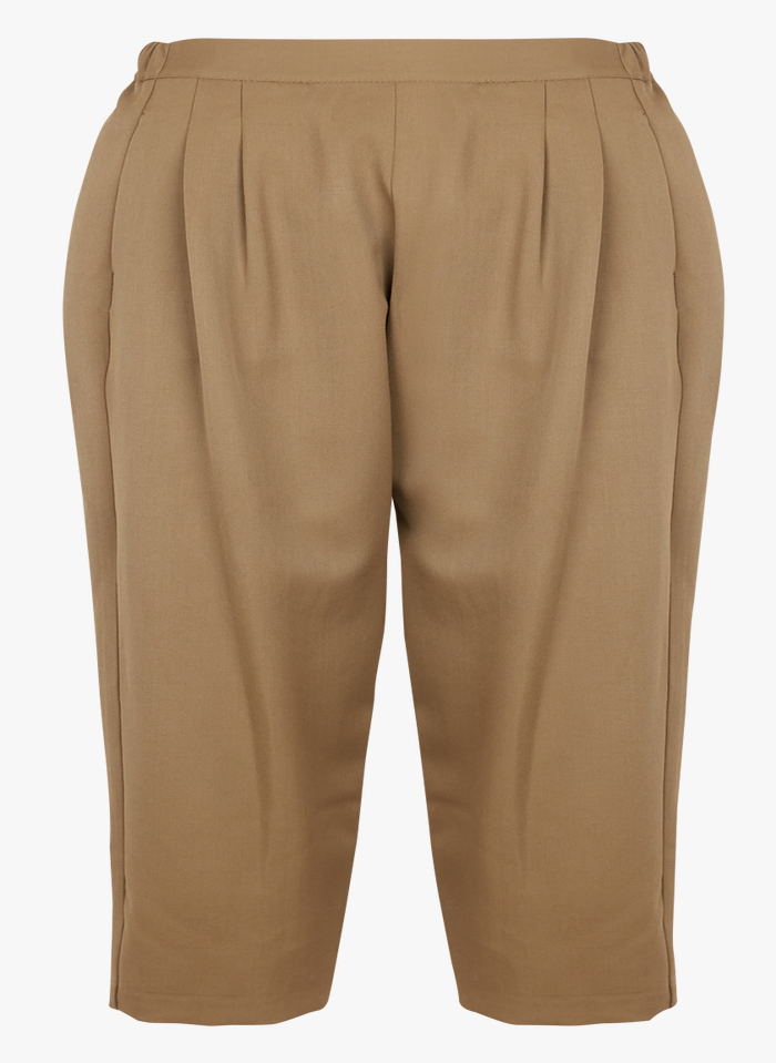 Multicolored Straight-leg high-waisted wool pants