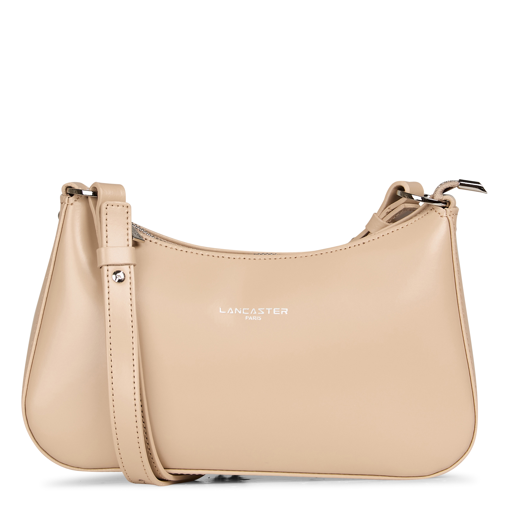 Smooth leather baguette bag LANCASTER PARIS