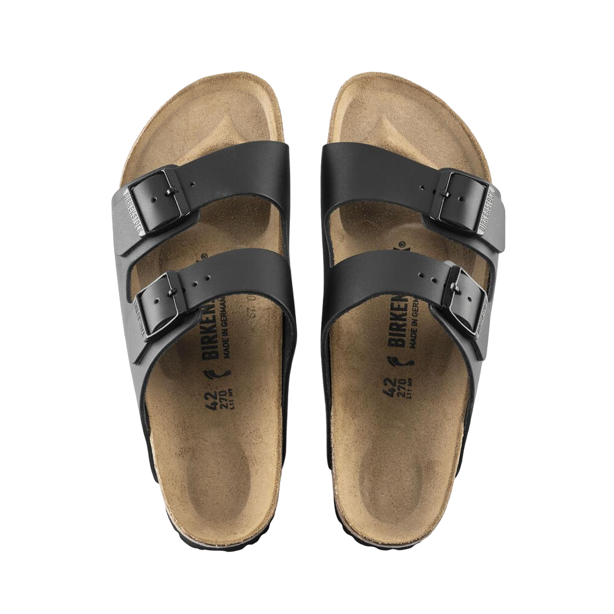 Faux leather sandals Black