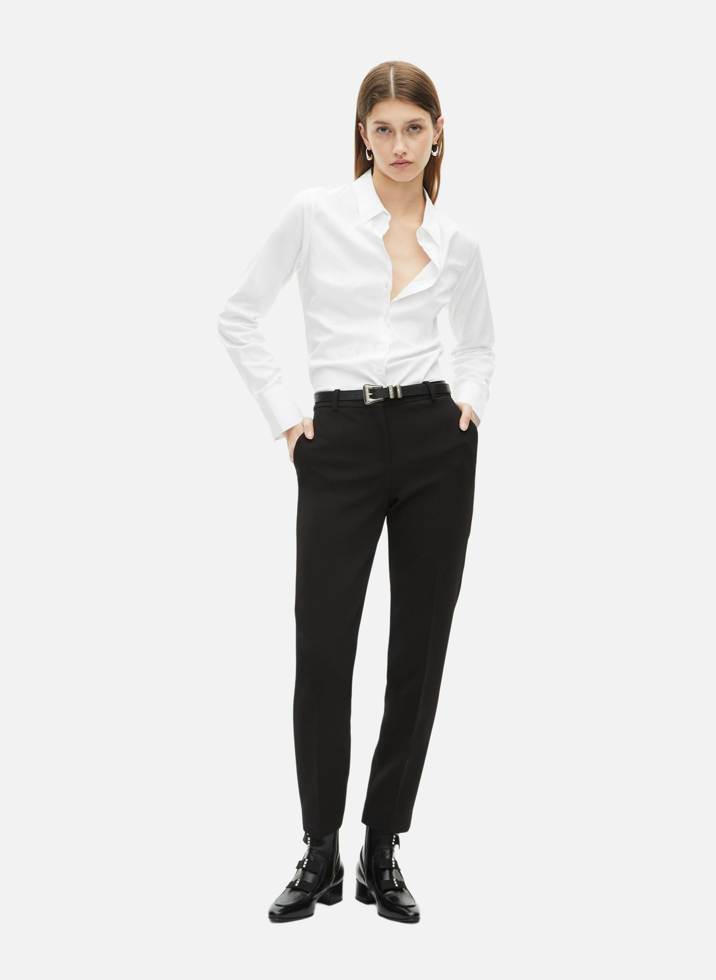 Tailored crepe trousers with a slim fit THE KOOPLES Black