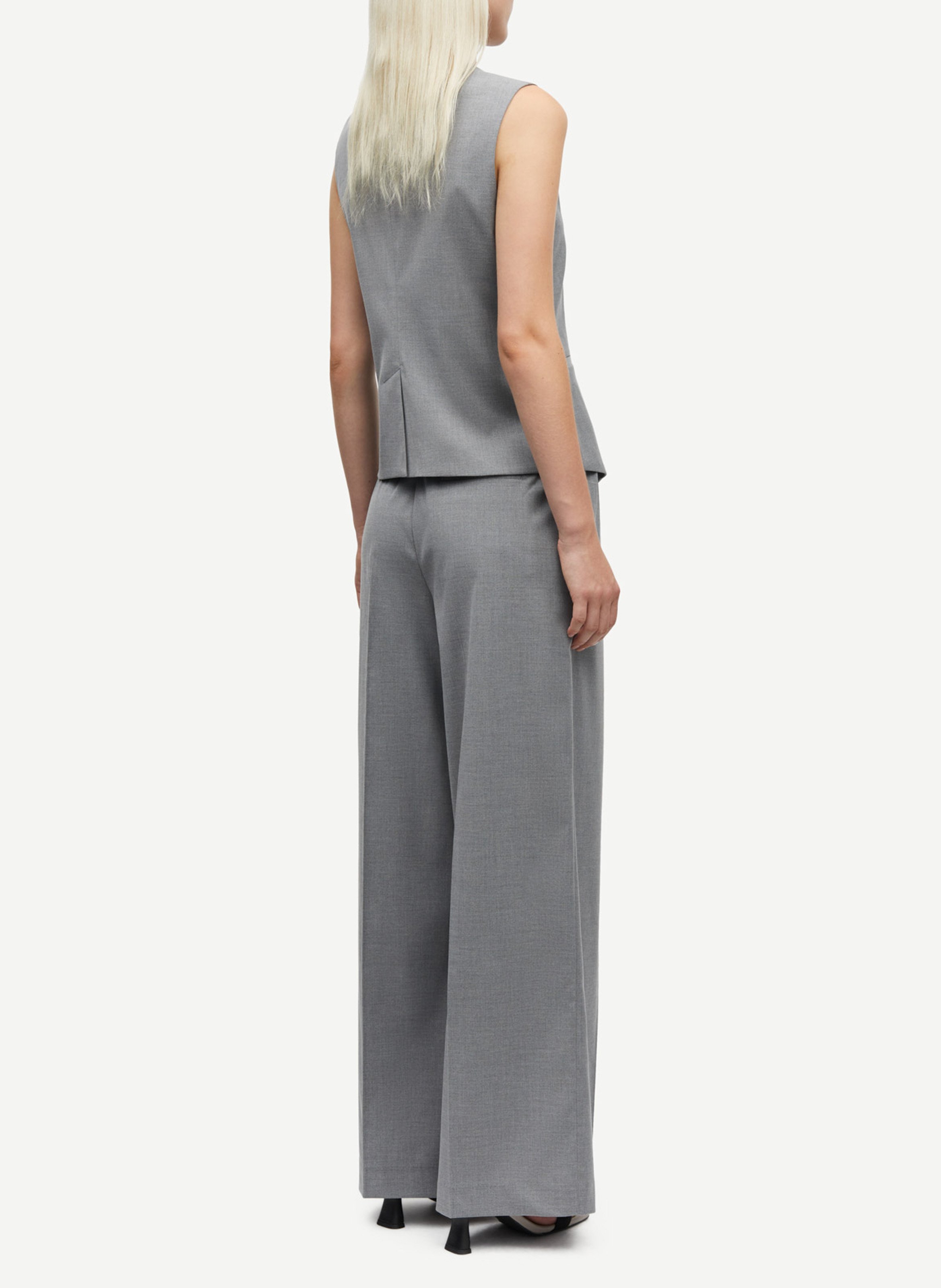 Veston boutonné col rond SAMSOE SAMSOE Argent