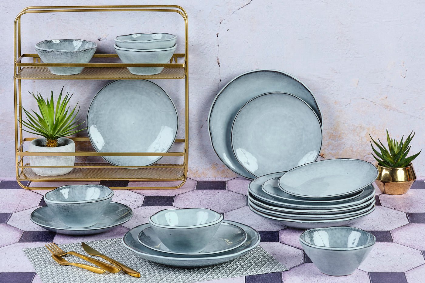 Cloud Essentials Set - 18 pieces - Stormy Grey BJORN Grey