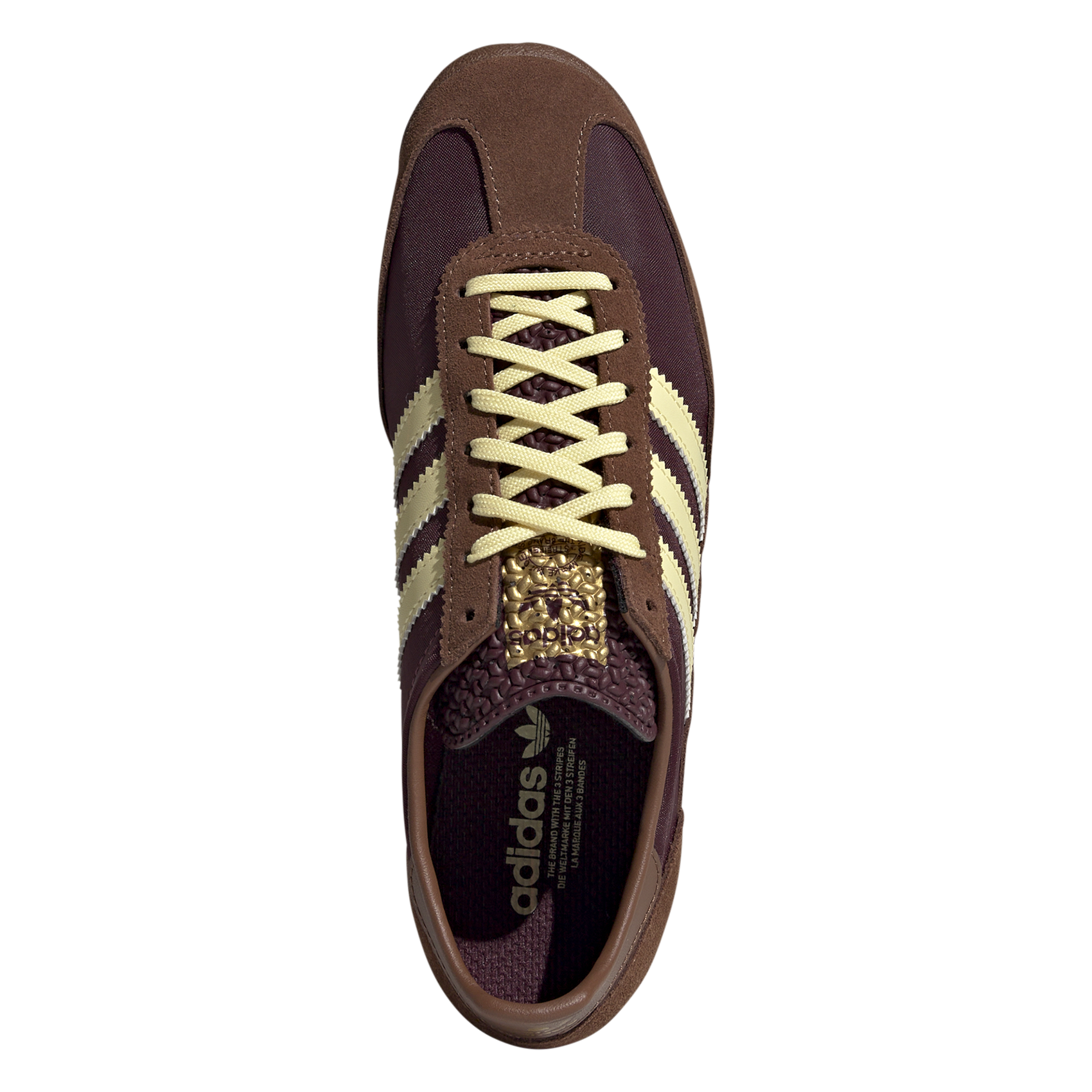 Baskets basses à lacets ADIDAS Marron