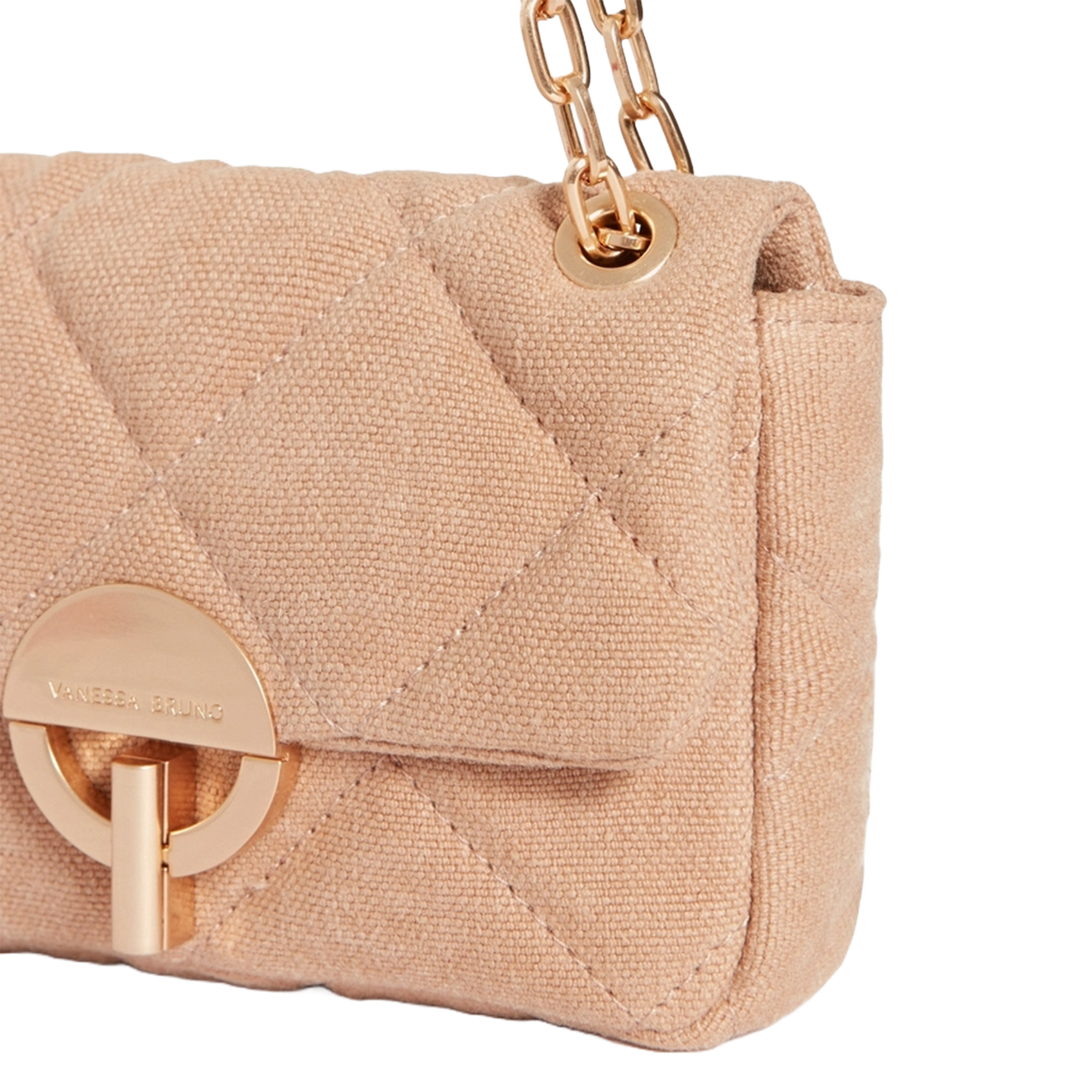Sac bandoulière en lin VANESSA BRUNO Beige