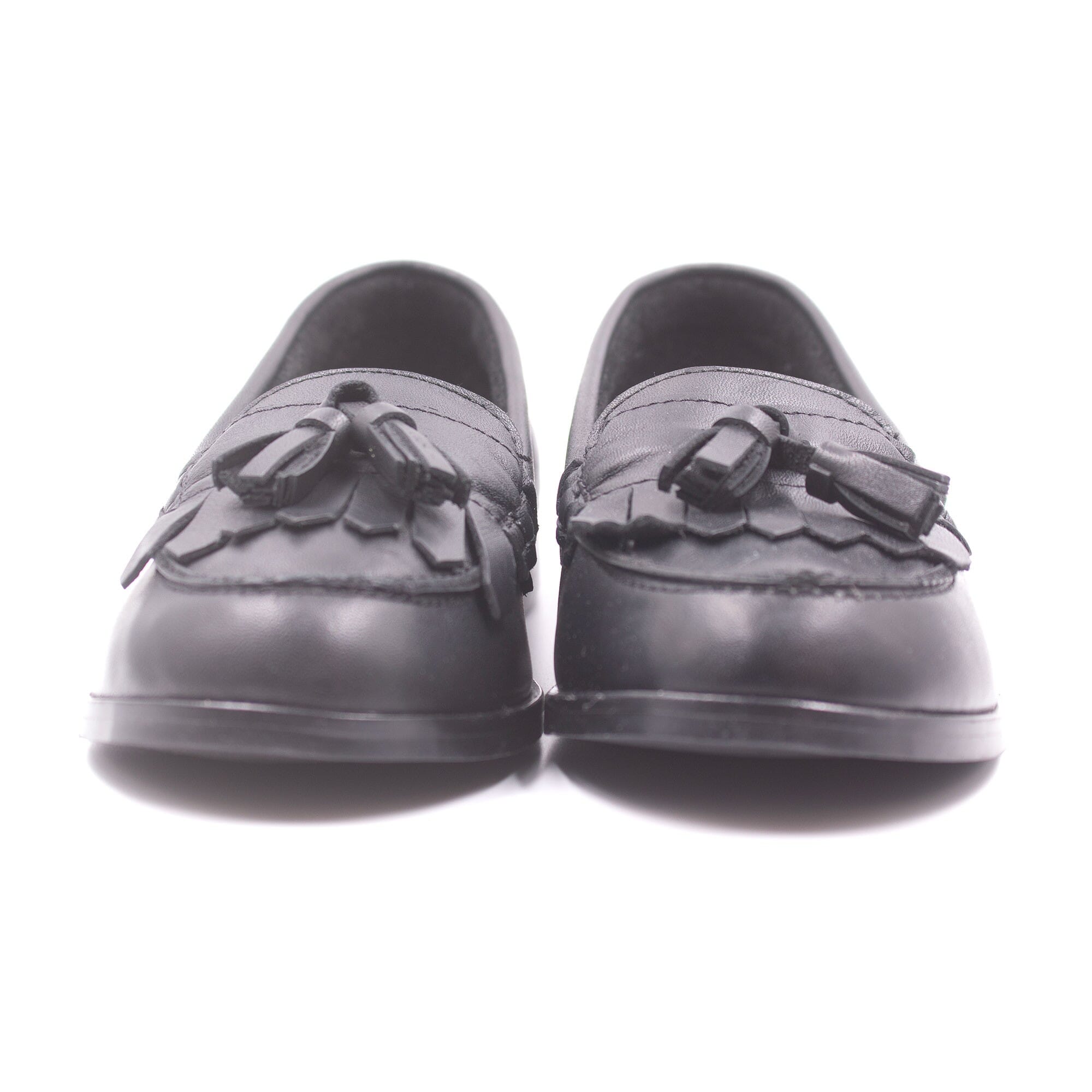 Mocassins fille à pompoms Boni & Sidonie Noir