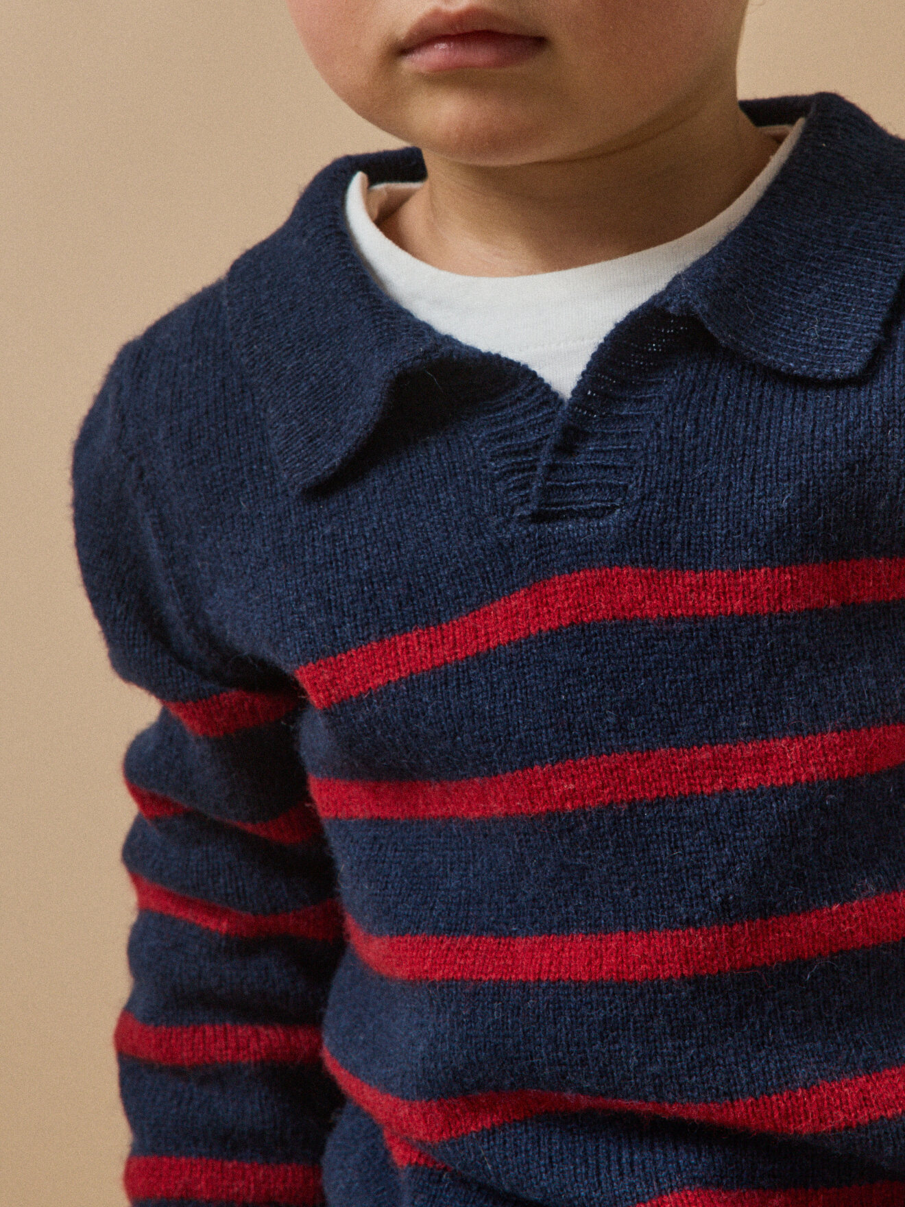 Wool polo neck sweater CYRILLUS Blue