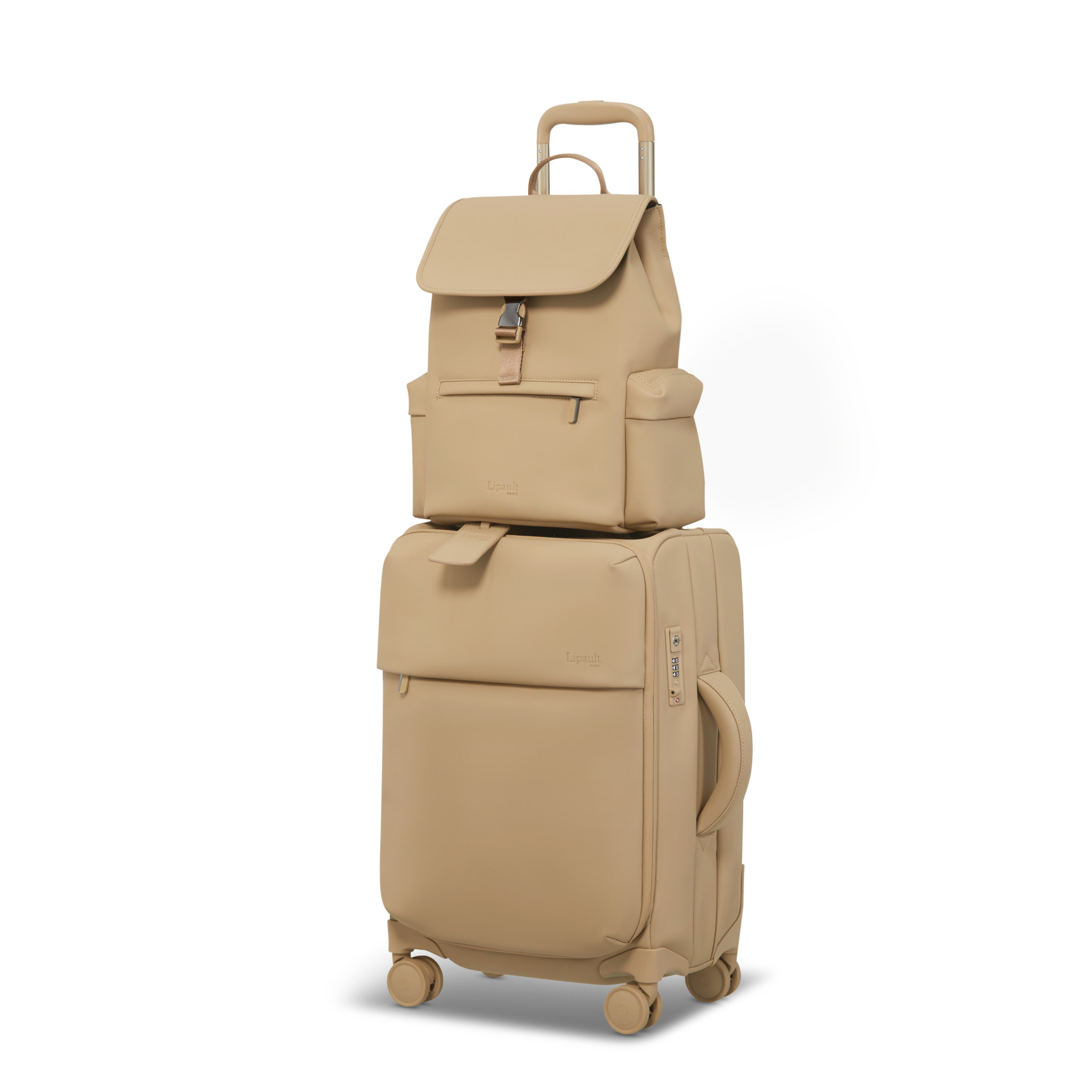 Lost in Berlin small size mini cargo backpack LIPAULT Beige
