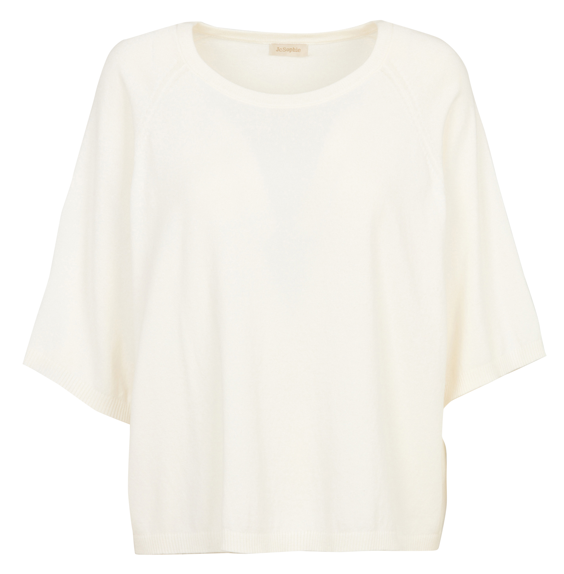 T-shirt van gevlamd katoen JC SOPHIE Wit