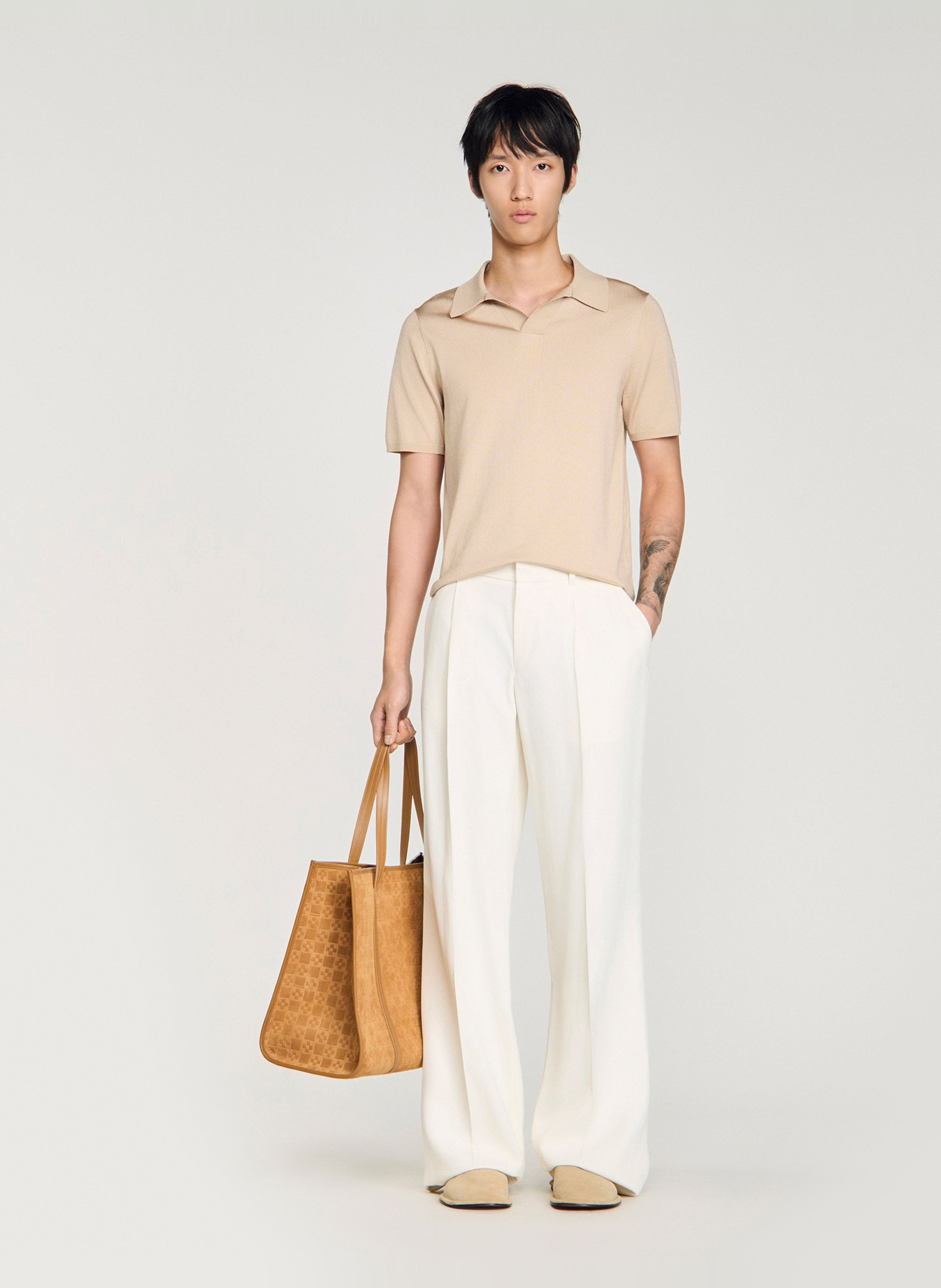 Polo regular-fit SANDRO Beige