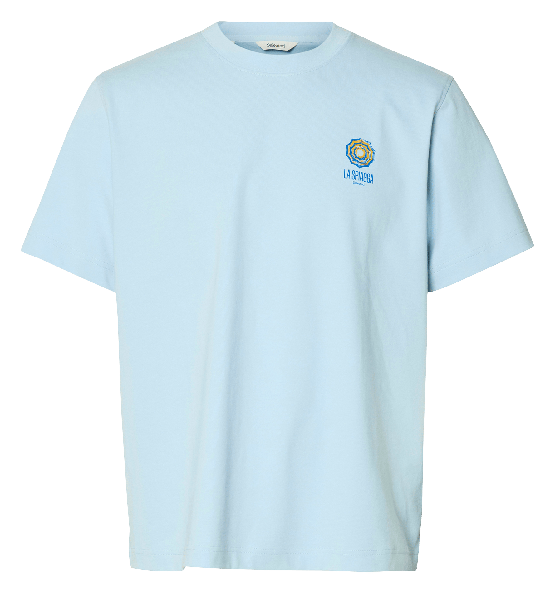 Oversized round neck organic cotton t-shirt SELECTED