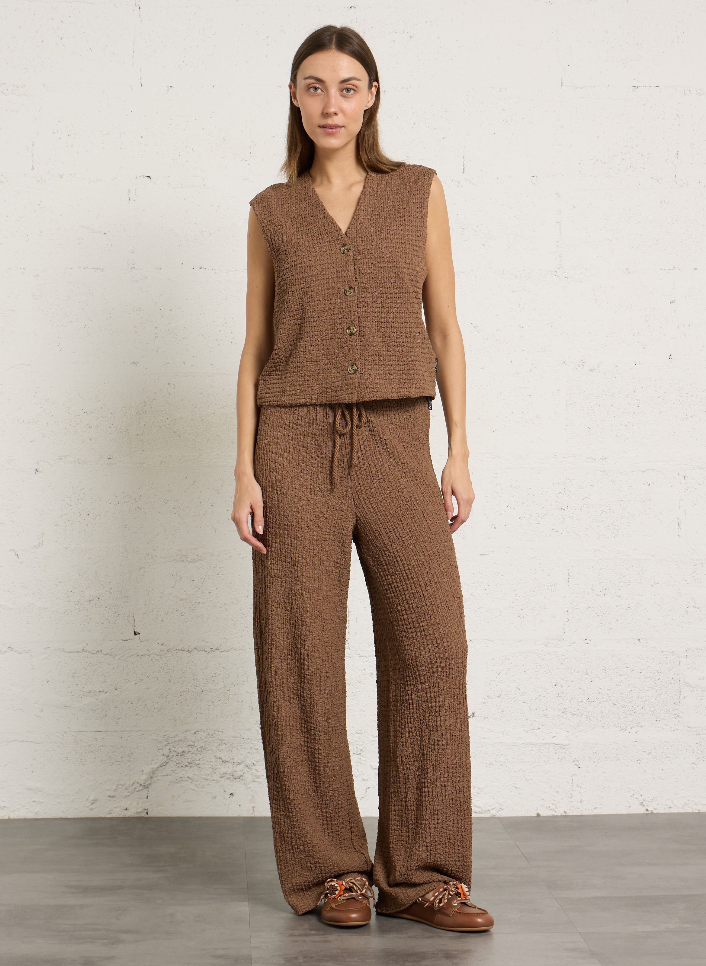 Ateris leather moccasins BIBI LOU Brown