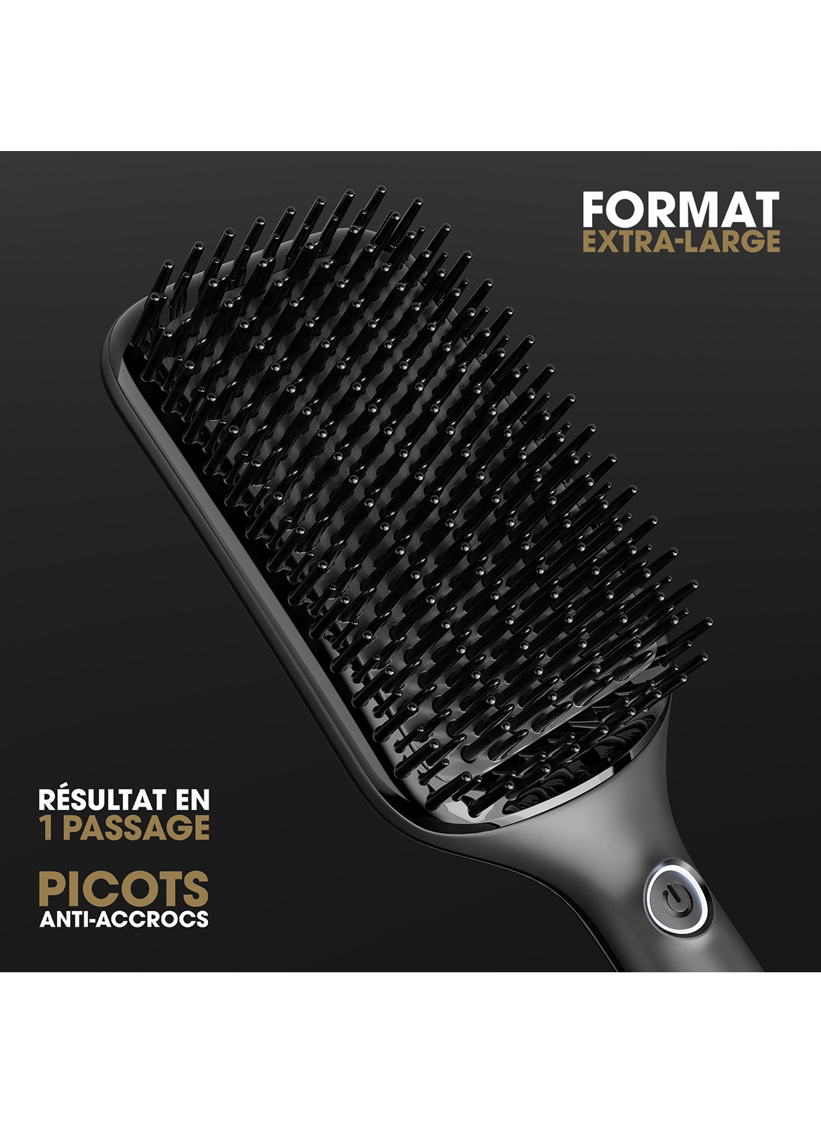 Brosse lissante professionnelle extra-large ghd Glide+ Max GHD Noir