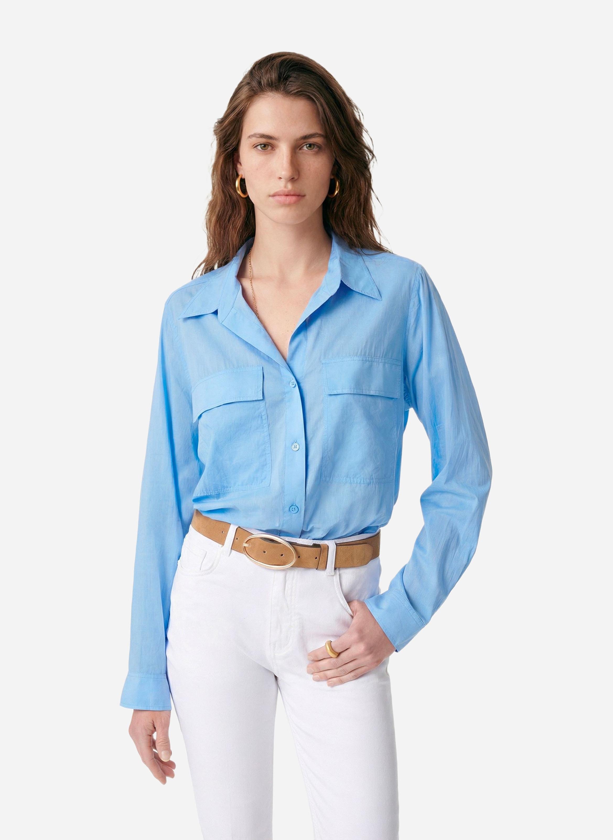 Colonel plain shirt VANESSA BRUNO Blue