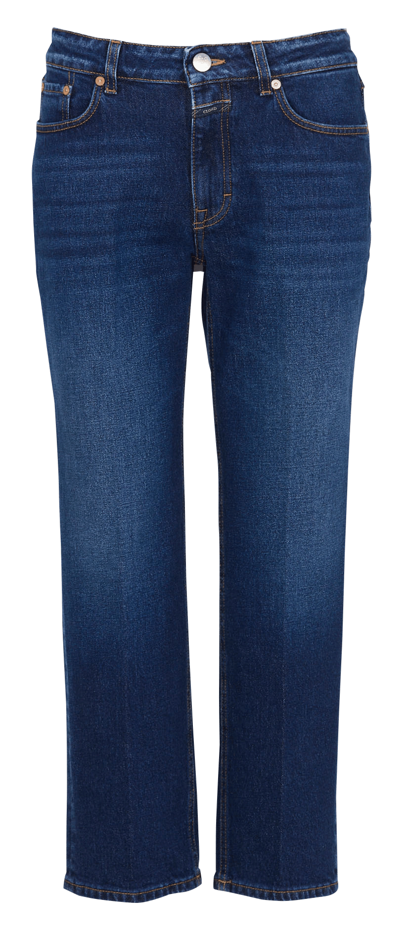 Pantacourt droit en jean CLOSED Bleu