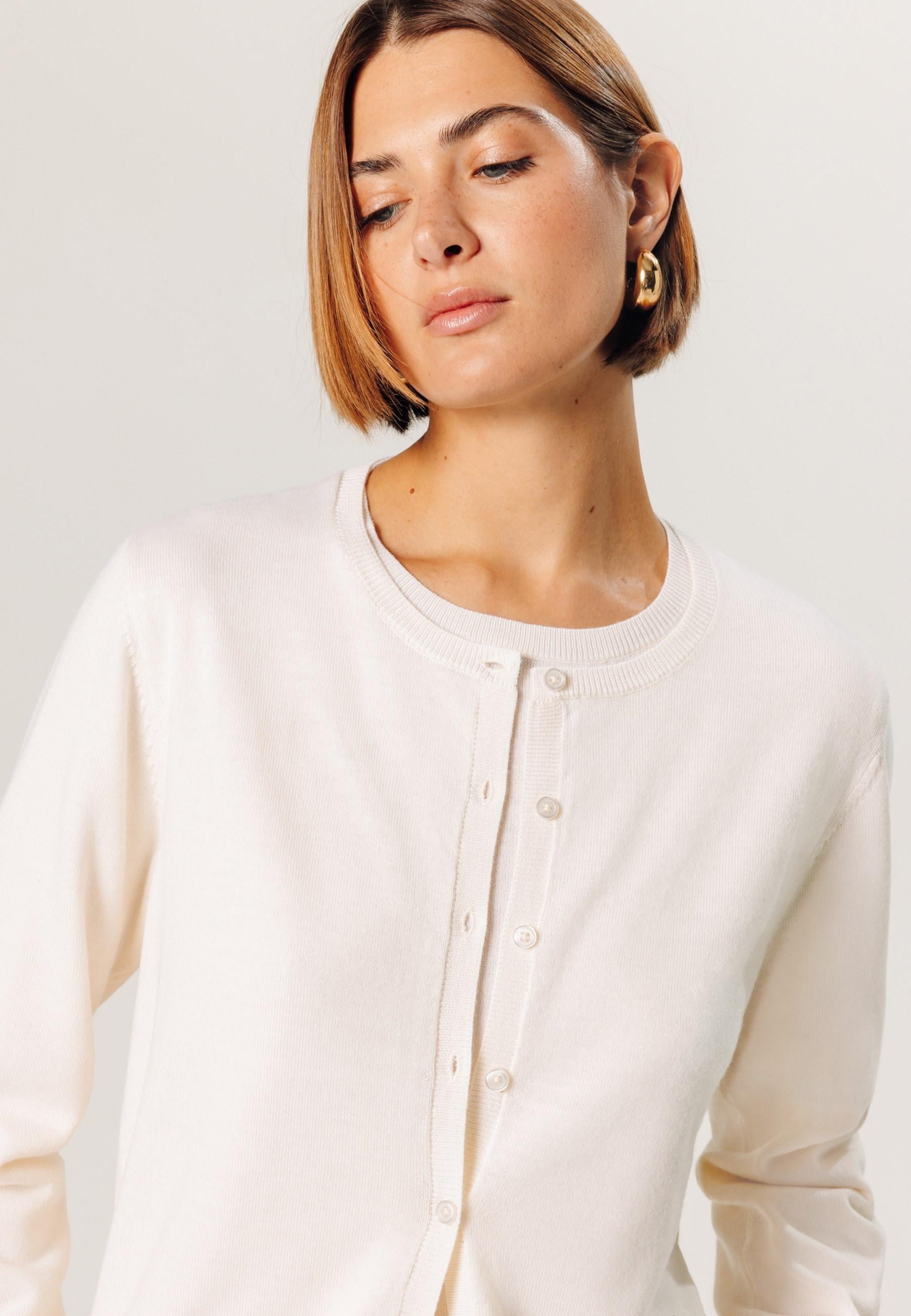 Merino wool cardigan RODIER White