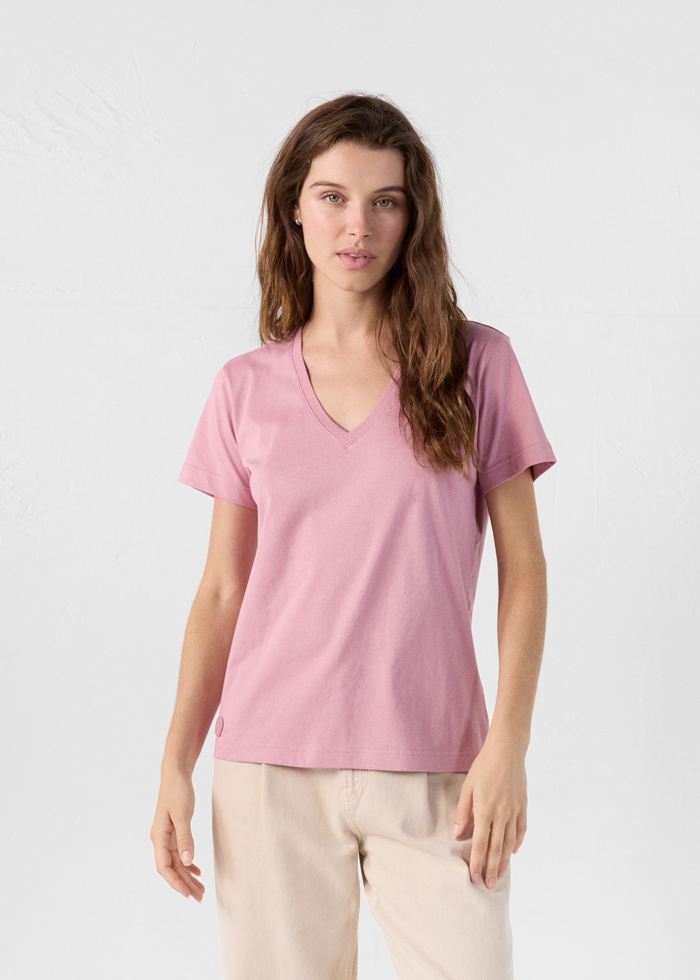 T-shirt col v sofy JOTT Rose