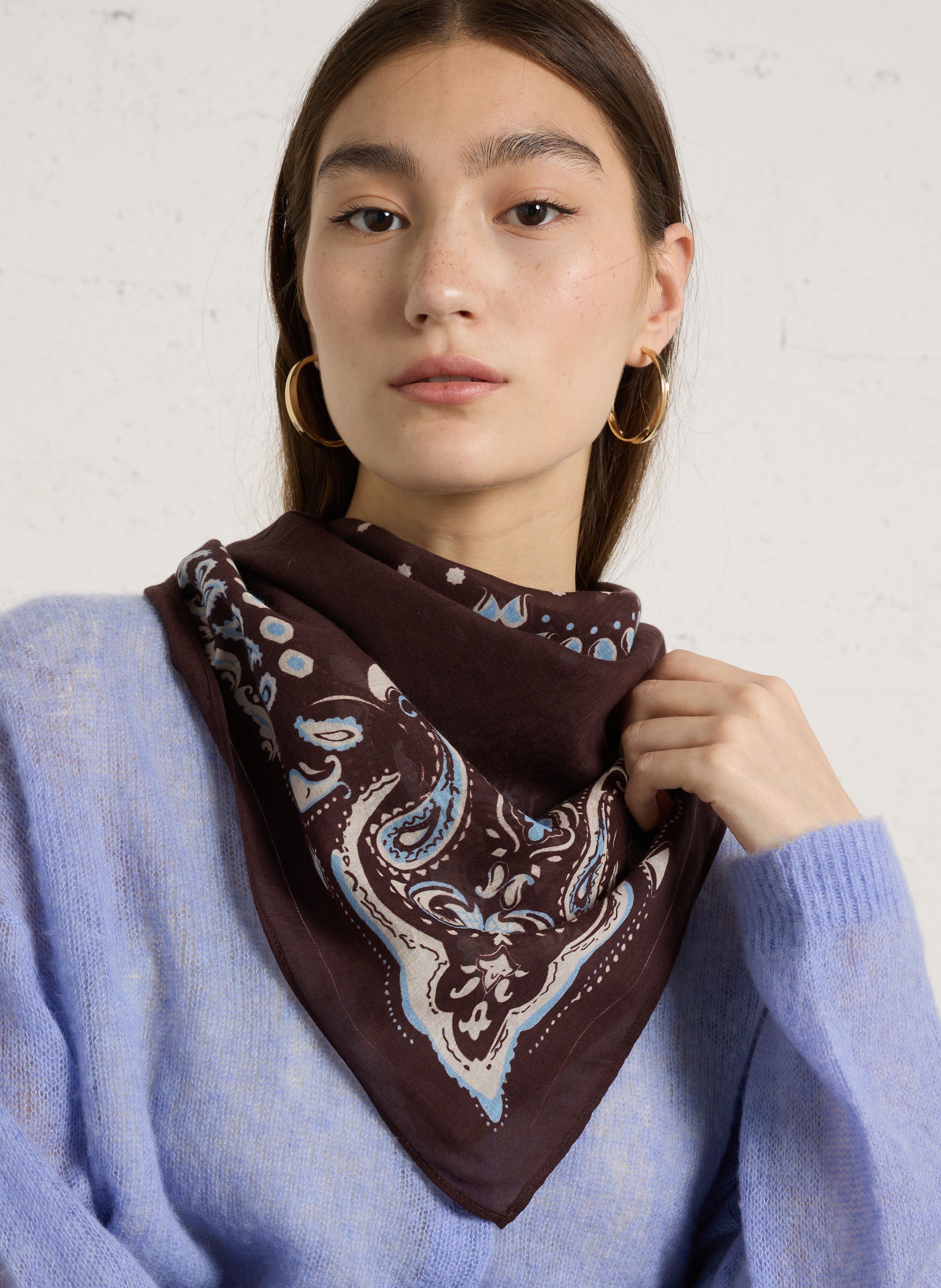 Foulard en coton imprimé HARTFORD