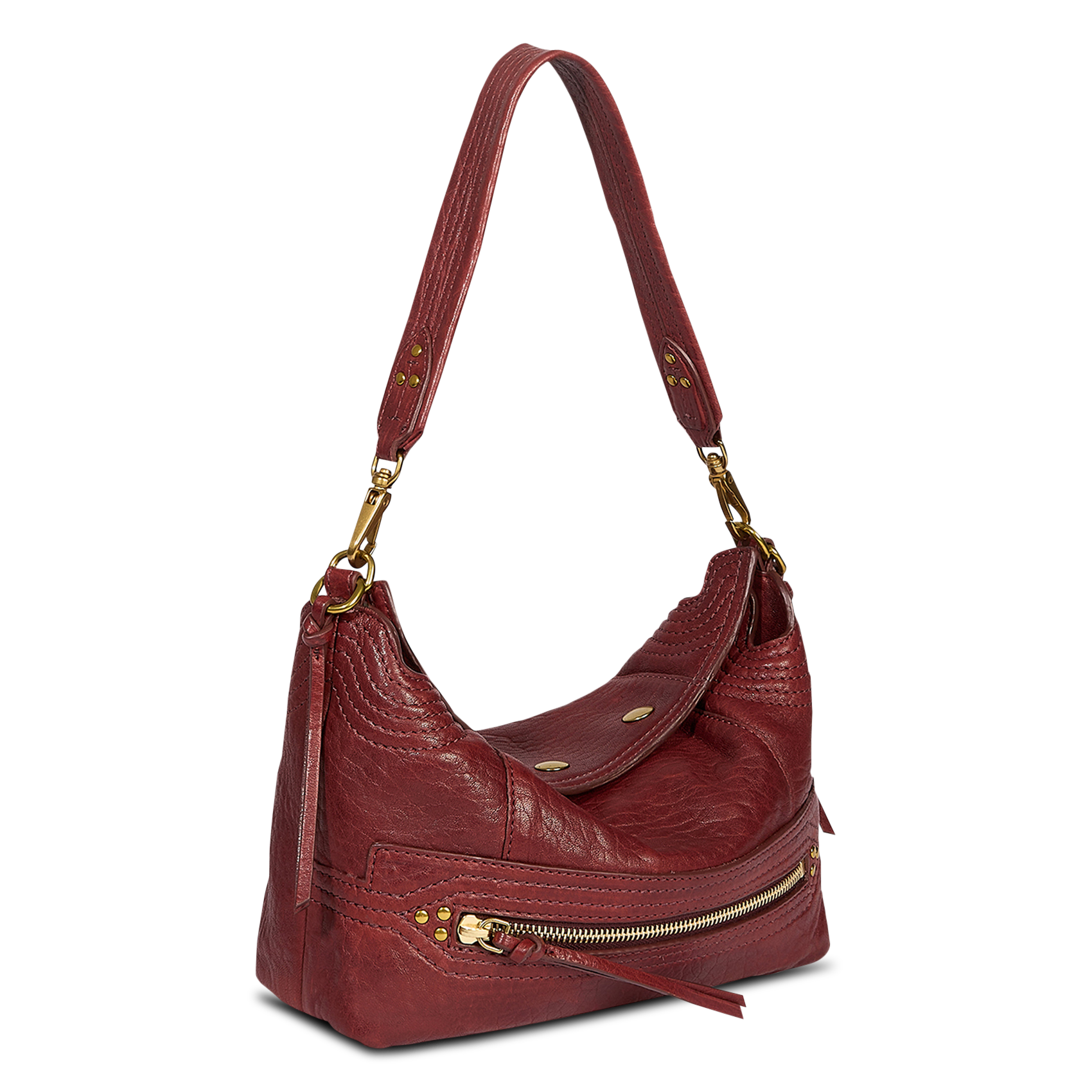 Leather handbag JEROME DREYFUSS Red