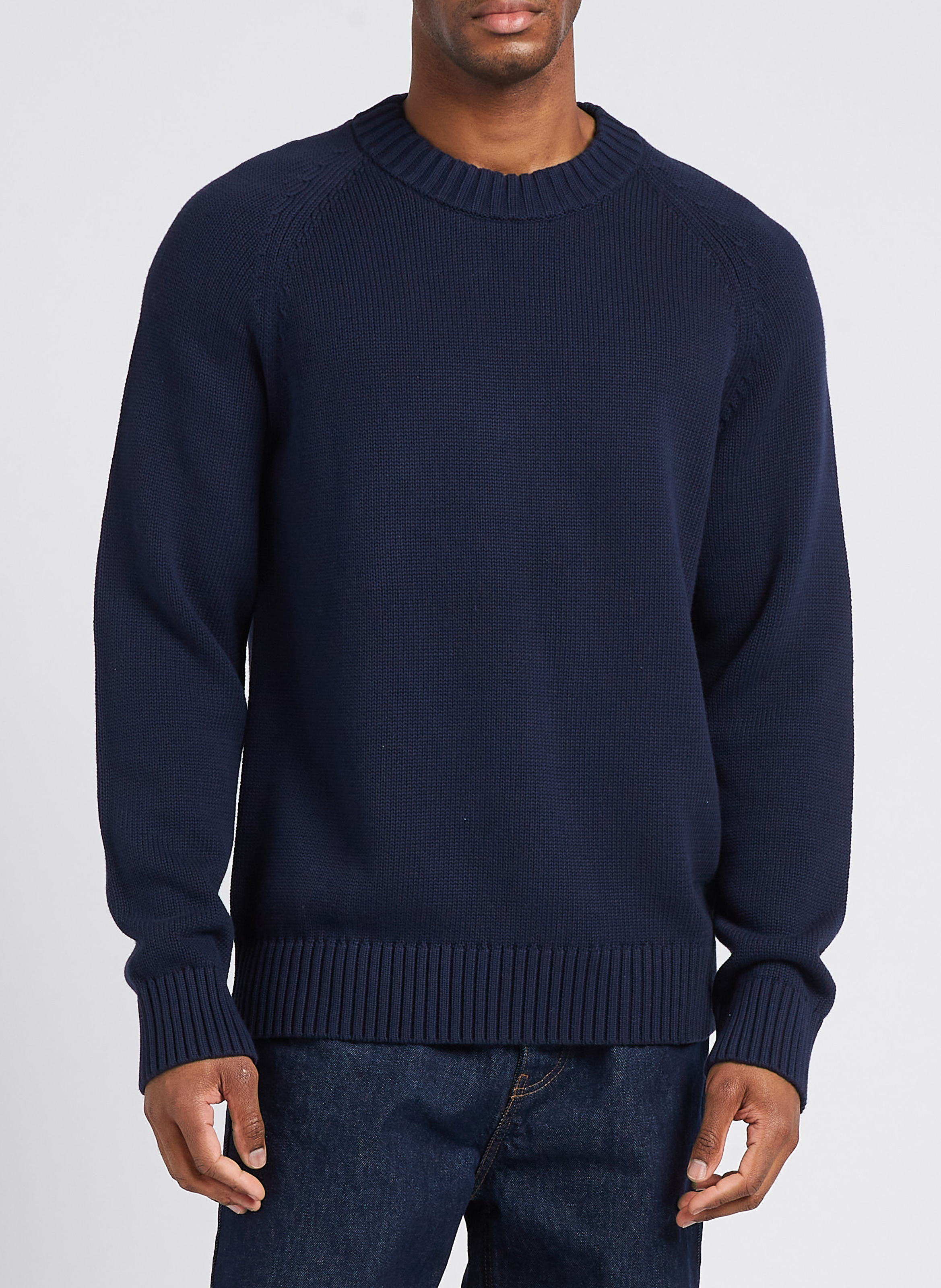 Pull droit col rond en coton SAISON 1865