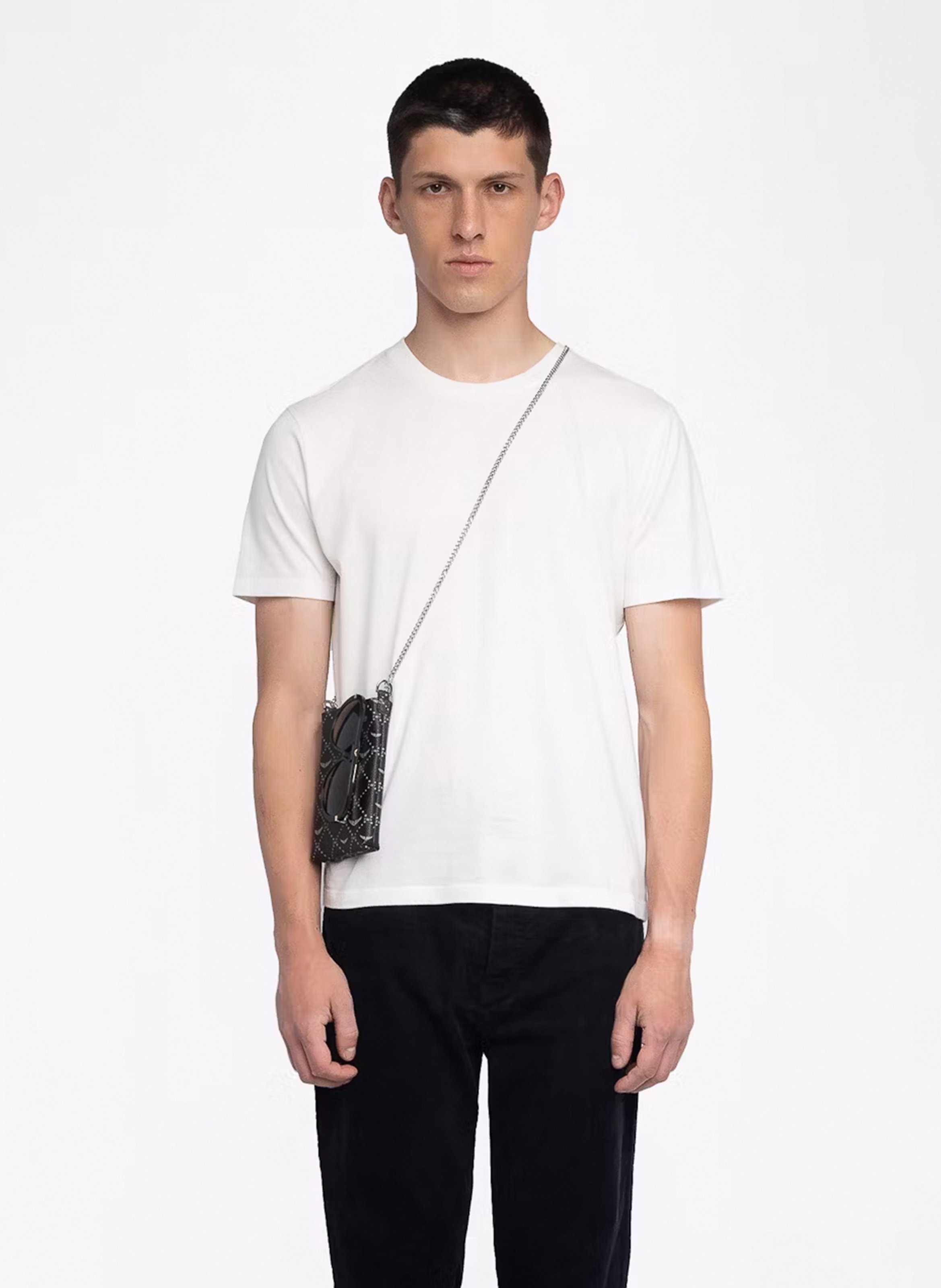 Tee-shirt col rond en coton ZADIG&VOLTAIRE Blanc
