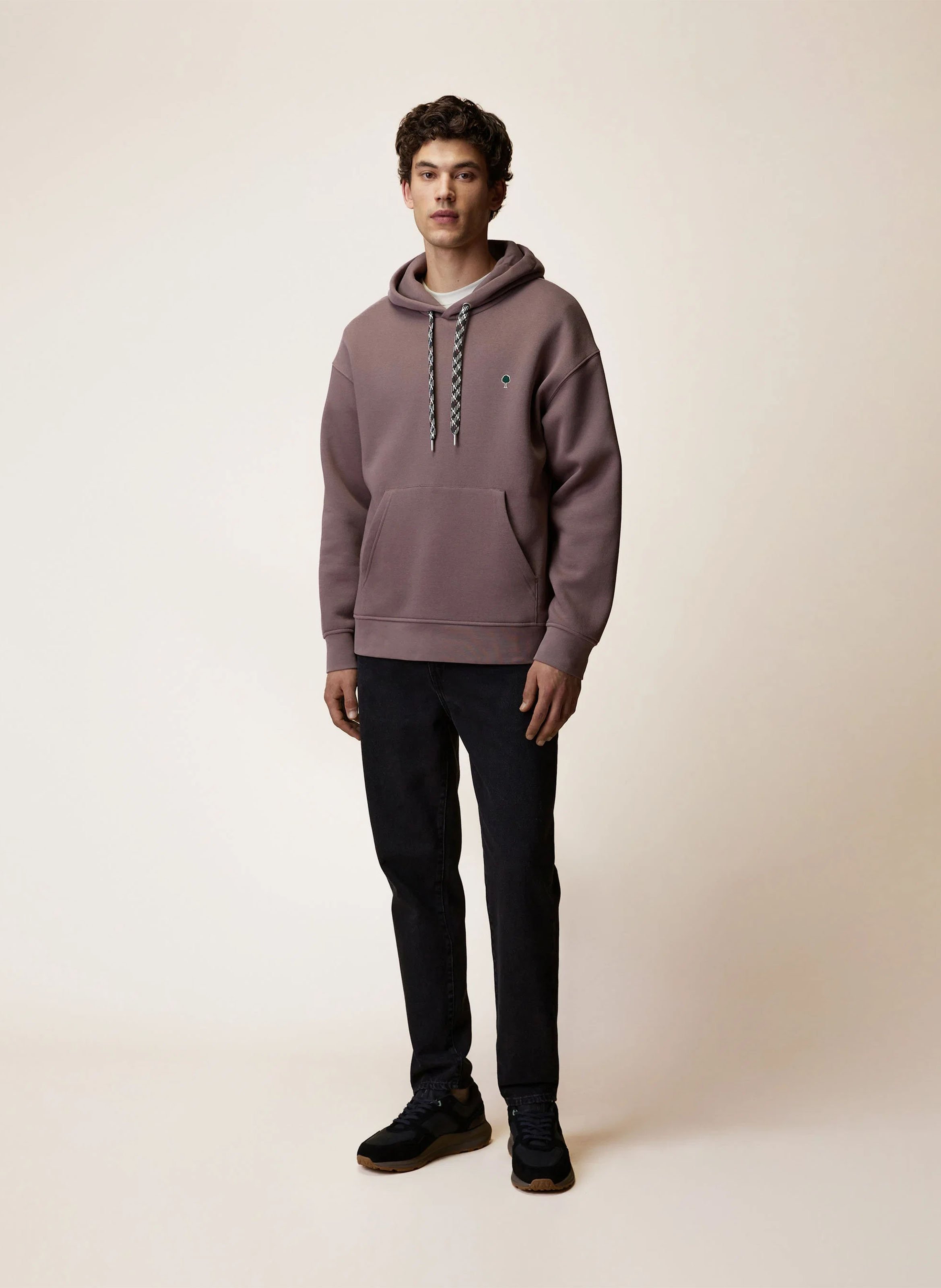 Kapuzenpullover aus Baumwollmischung FAGUO Violett