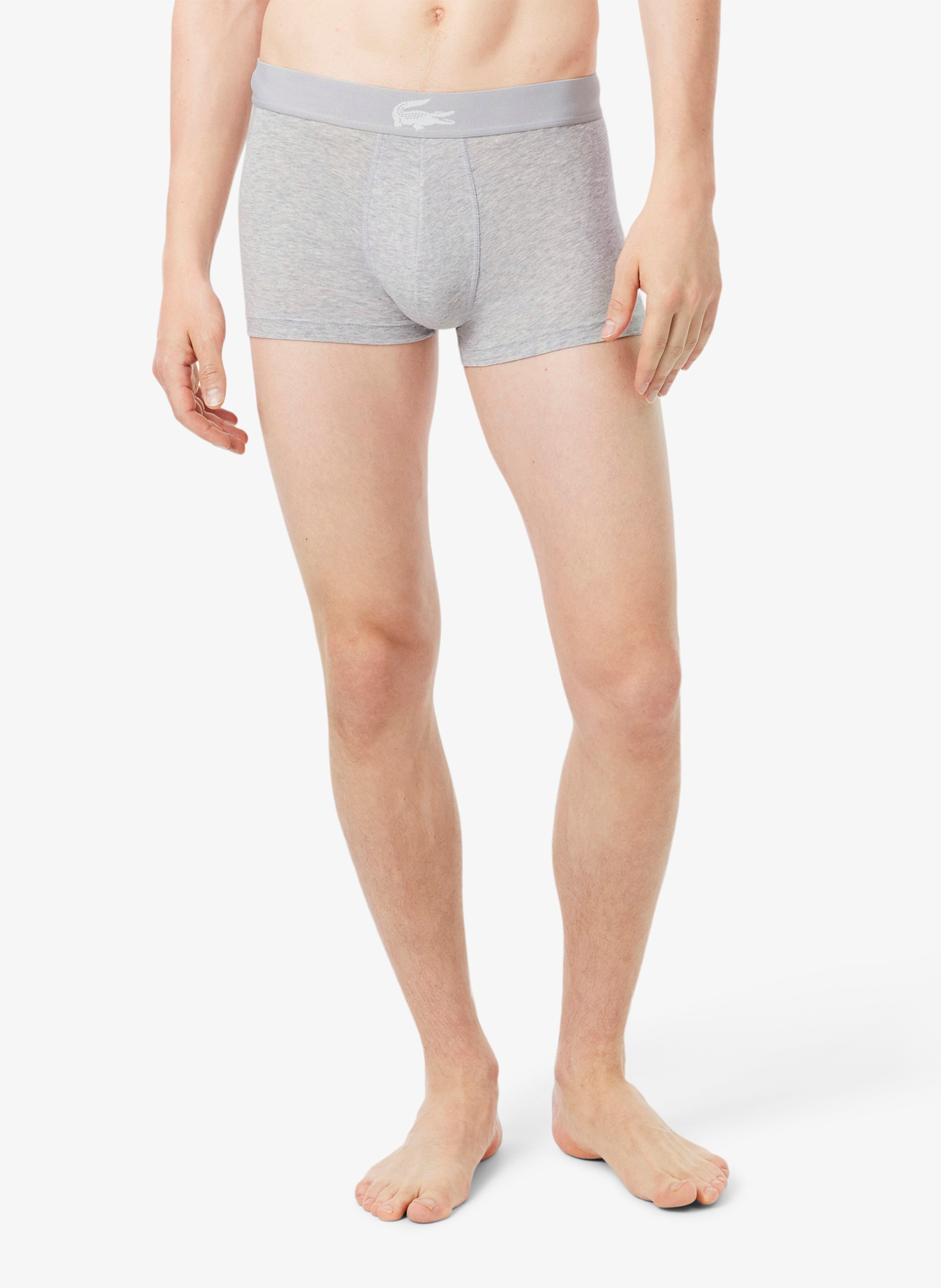 Set of 3 short boxer briefs in blended cotton LACOSTE Multicolored