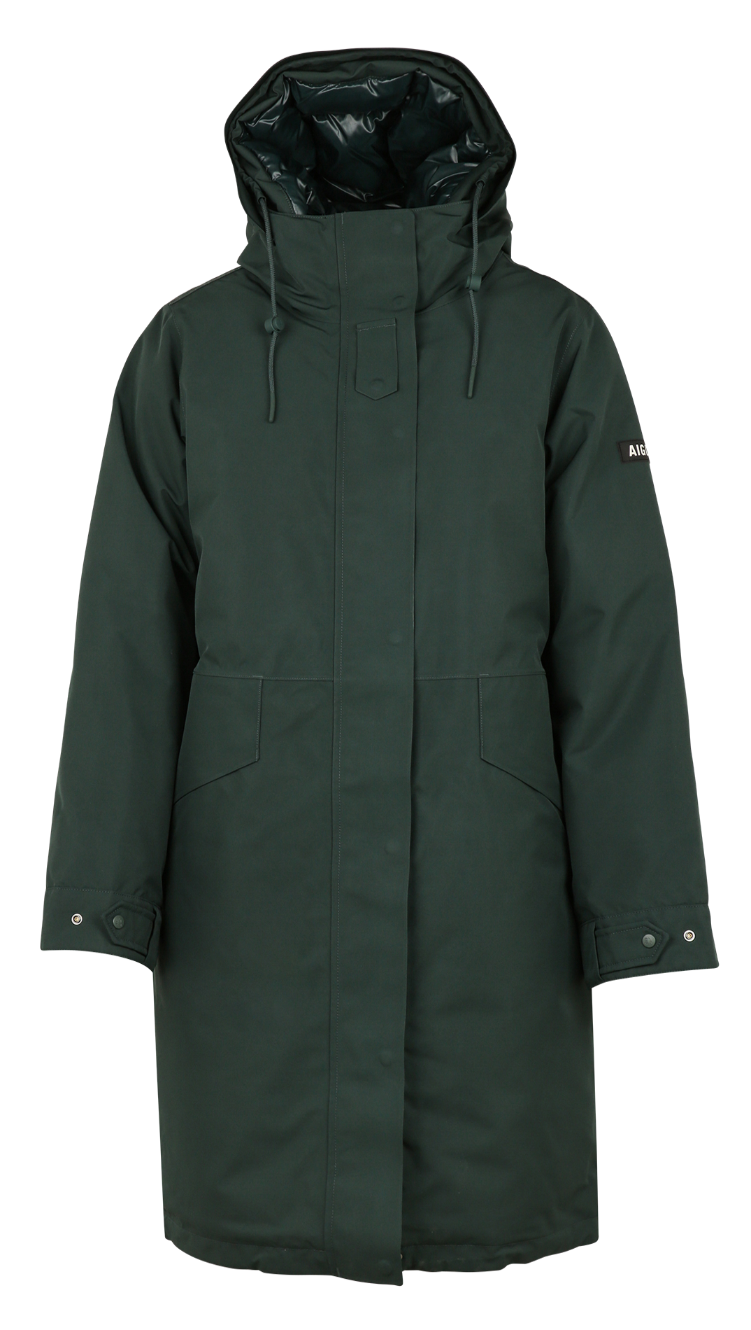 Parka droite col montant  AIGLE Vert