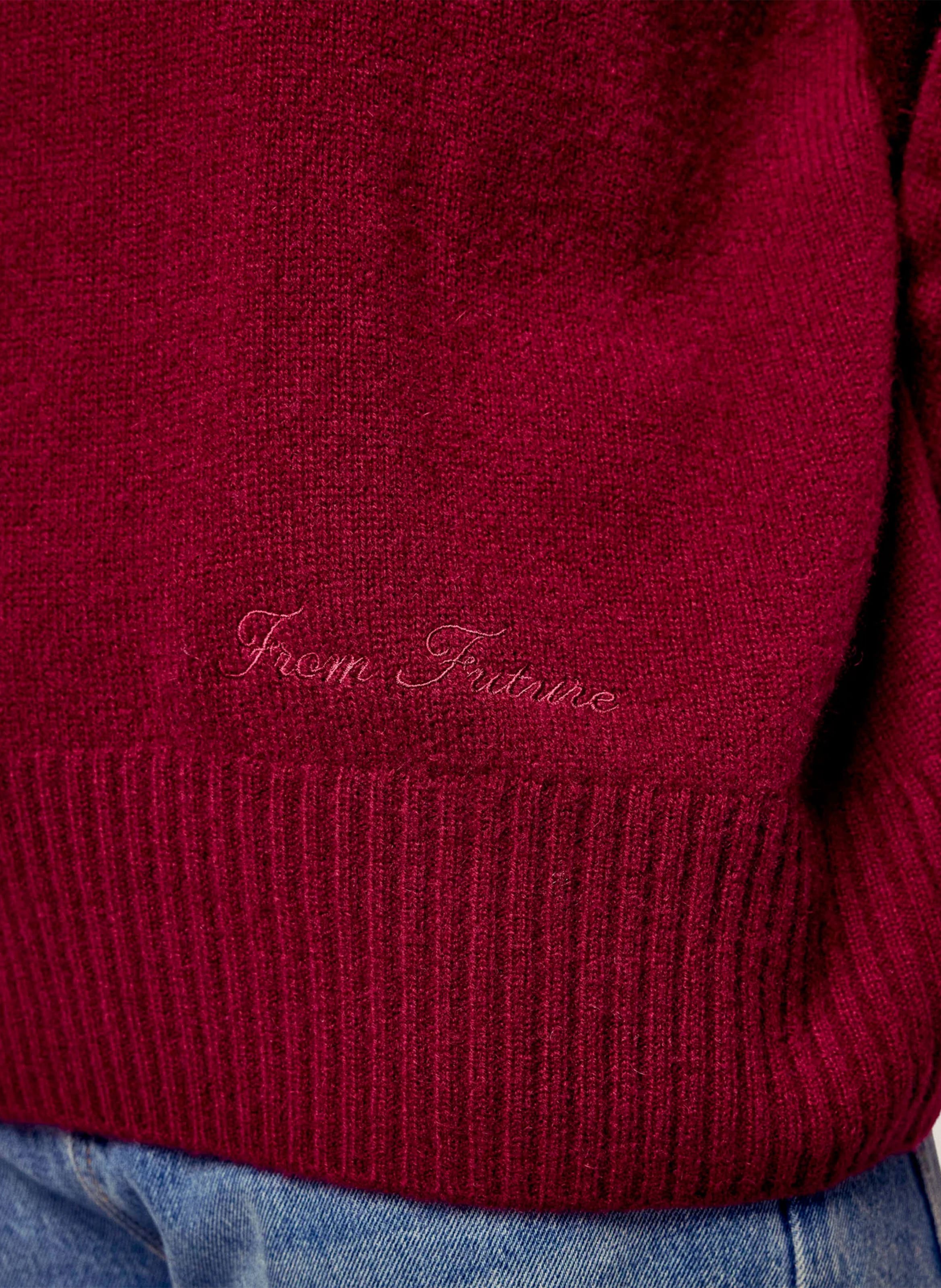 Pull oversize en cachemire FROM FUTURE Rouge