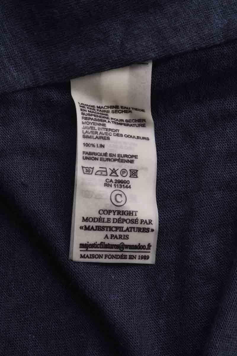 Cardigan MAJESTIC FILATURES - SECONDE MAIN Blue