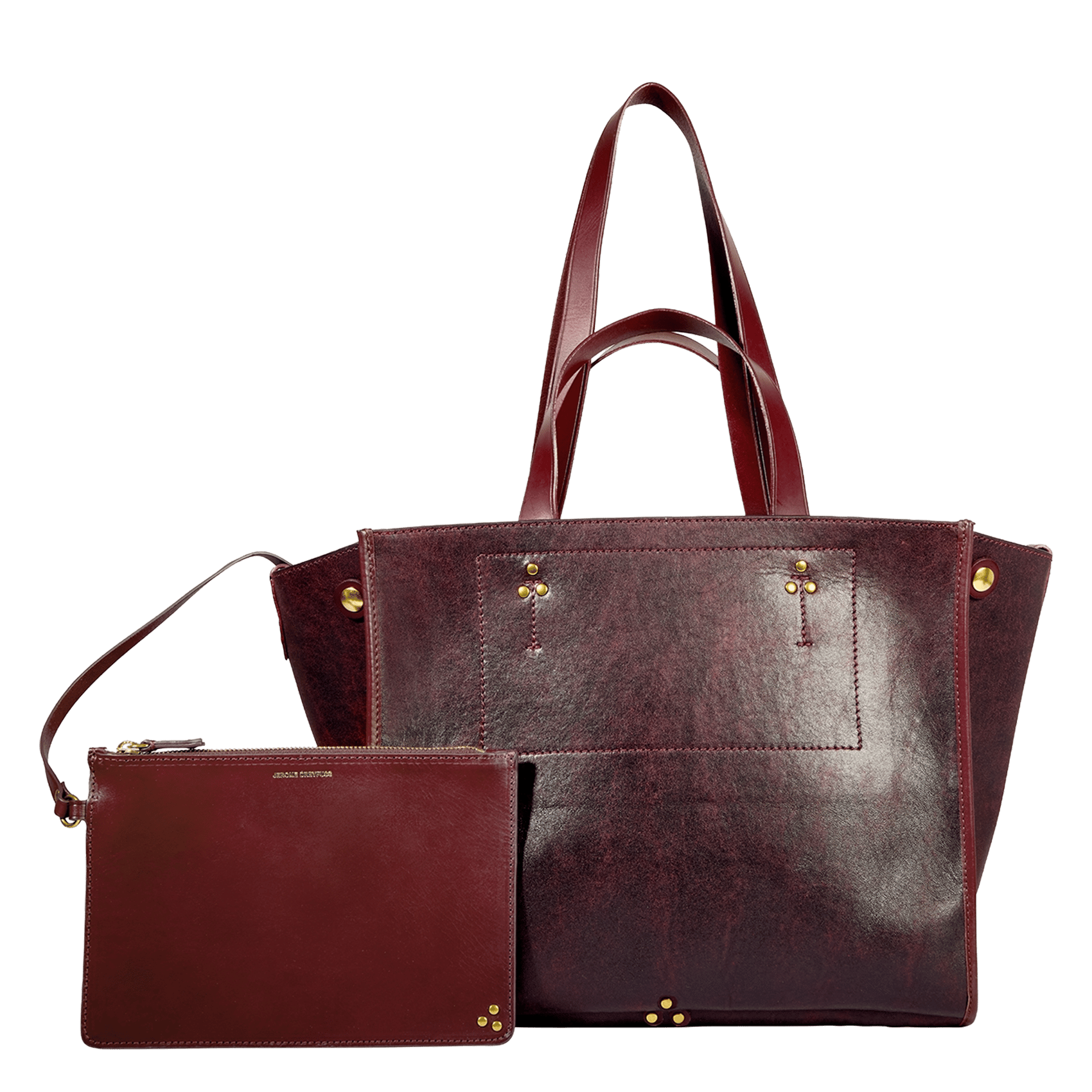 Leather tote bag JEROME DREYFUSS