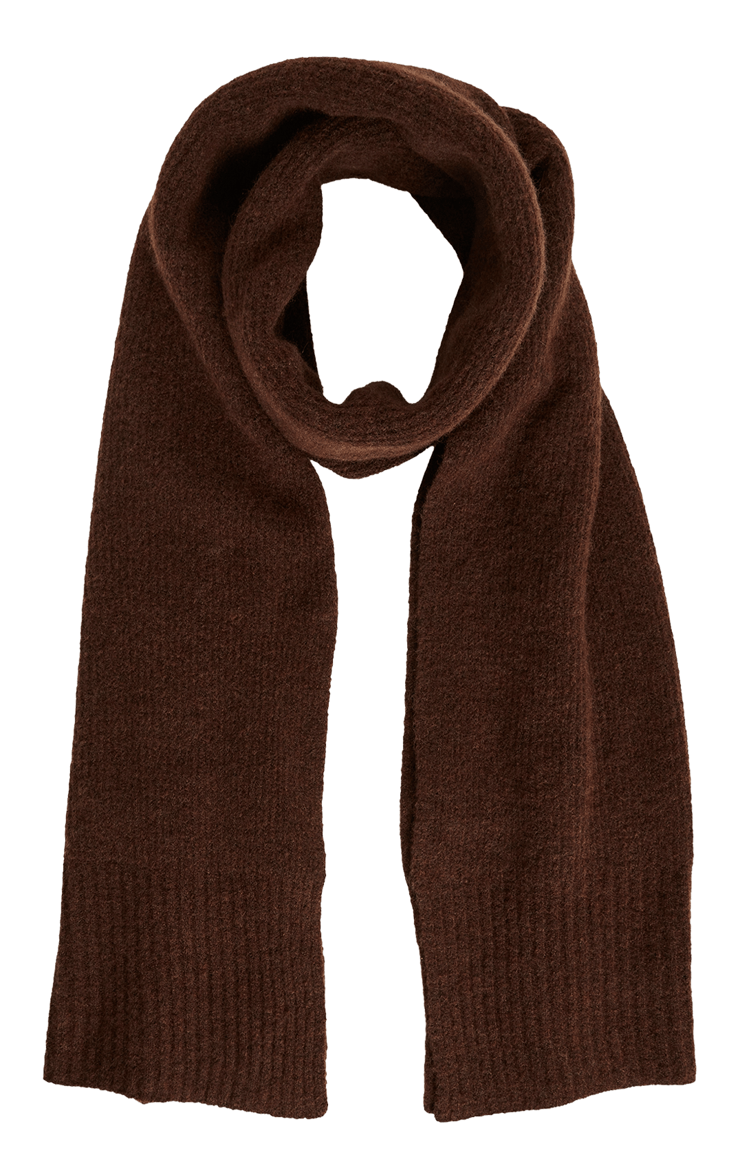 Wool-blend scarf COTELAC ACOTE Brown