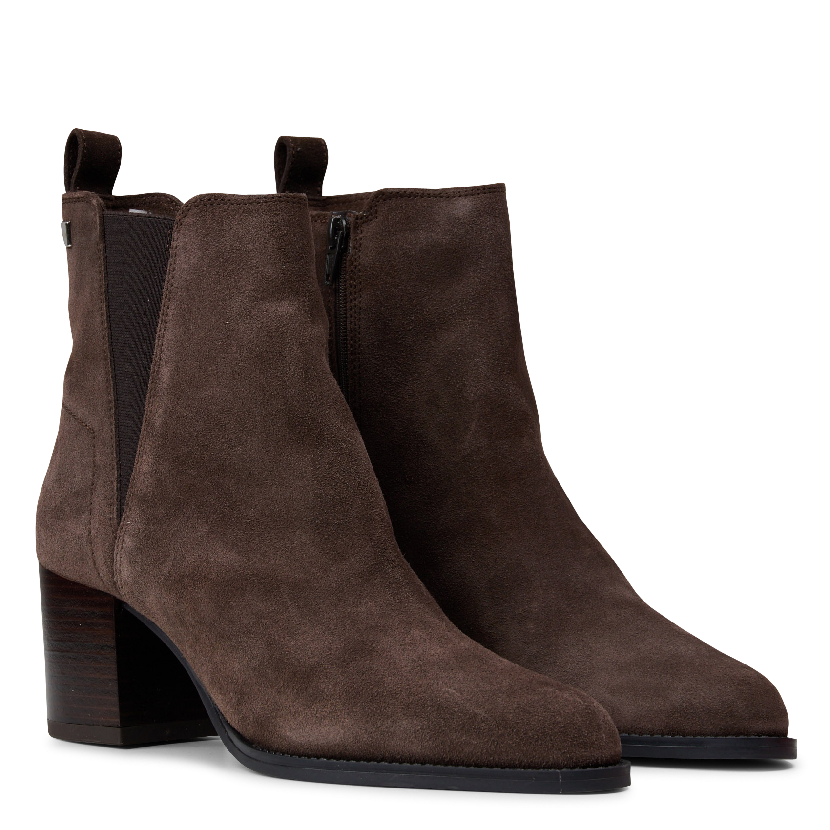 Leather mid-calf boots | Brown JB MARTIN Women