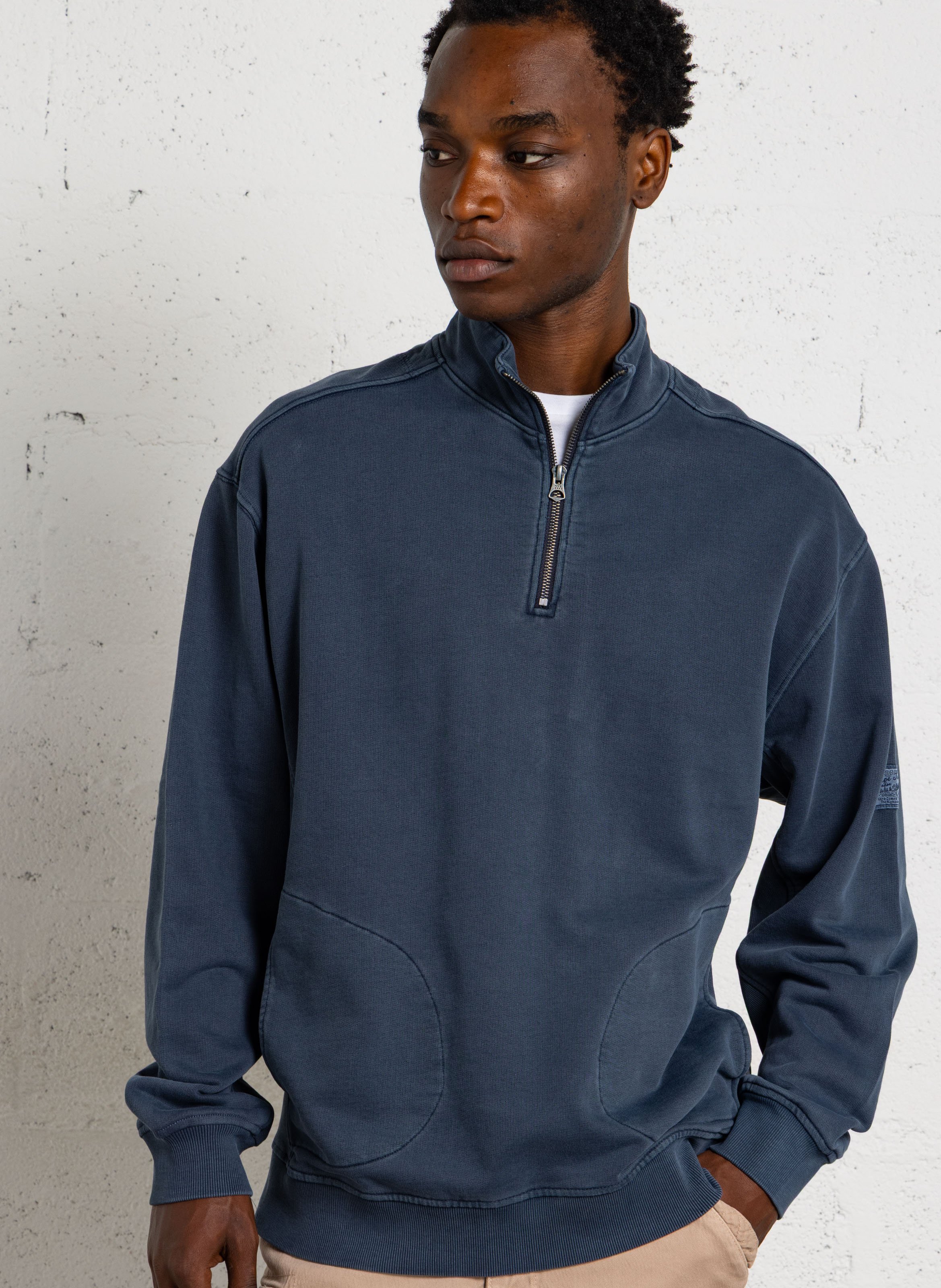 Wijd katoenen sweatshirt PEPE JEANS Blauw