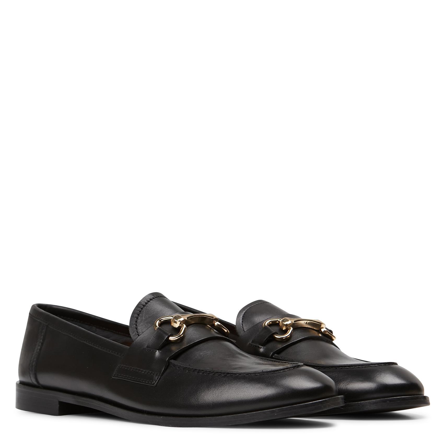 Leather moccasins JONAK Black