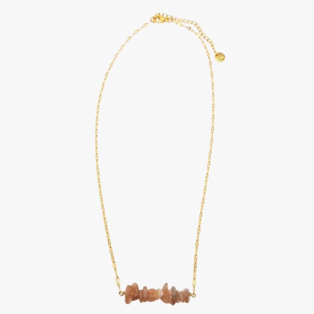 Sunstone necklace GINANDGER Orange