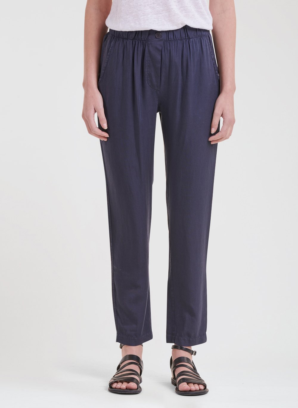 Pantalon droit 7/8ème LA FEE MARABOUTEE Bleu