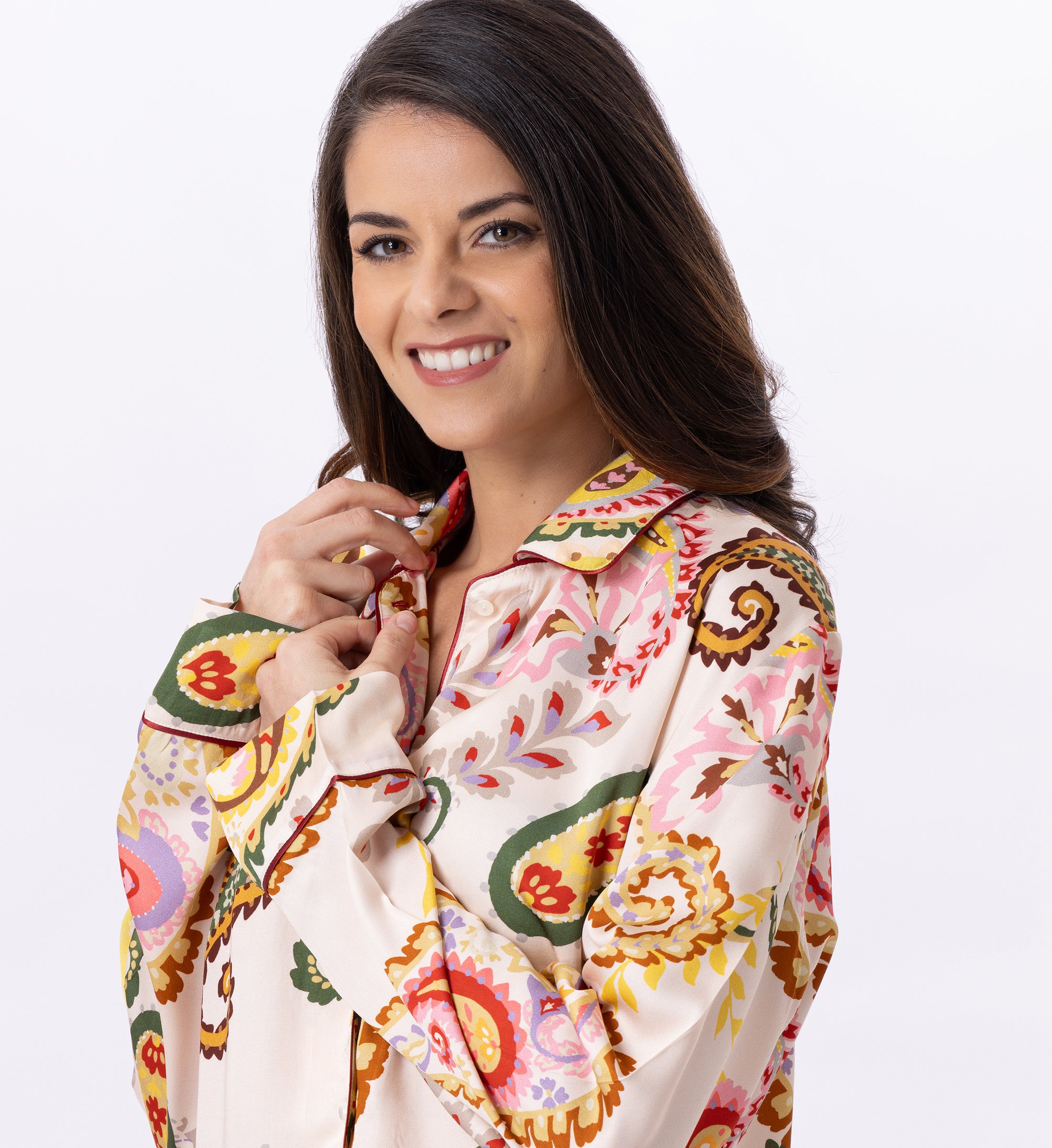 Buttoned viscose pyjama LE CHAT Multicolored