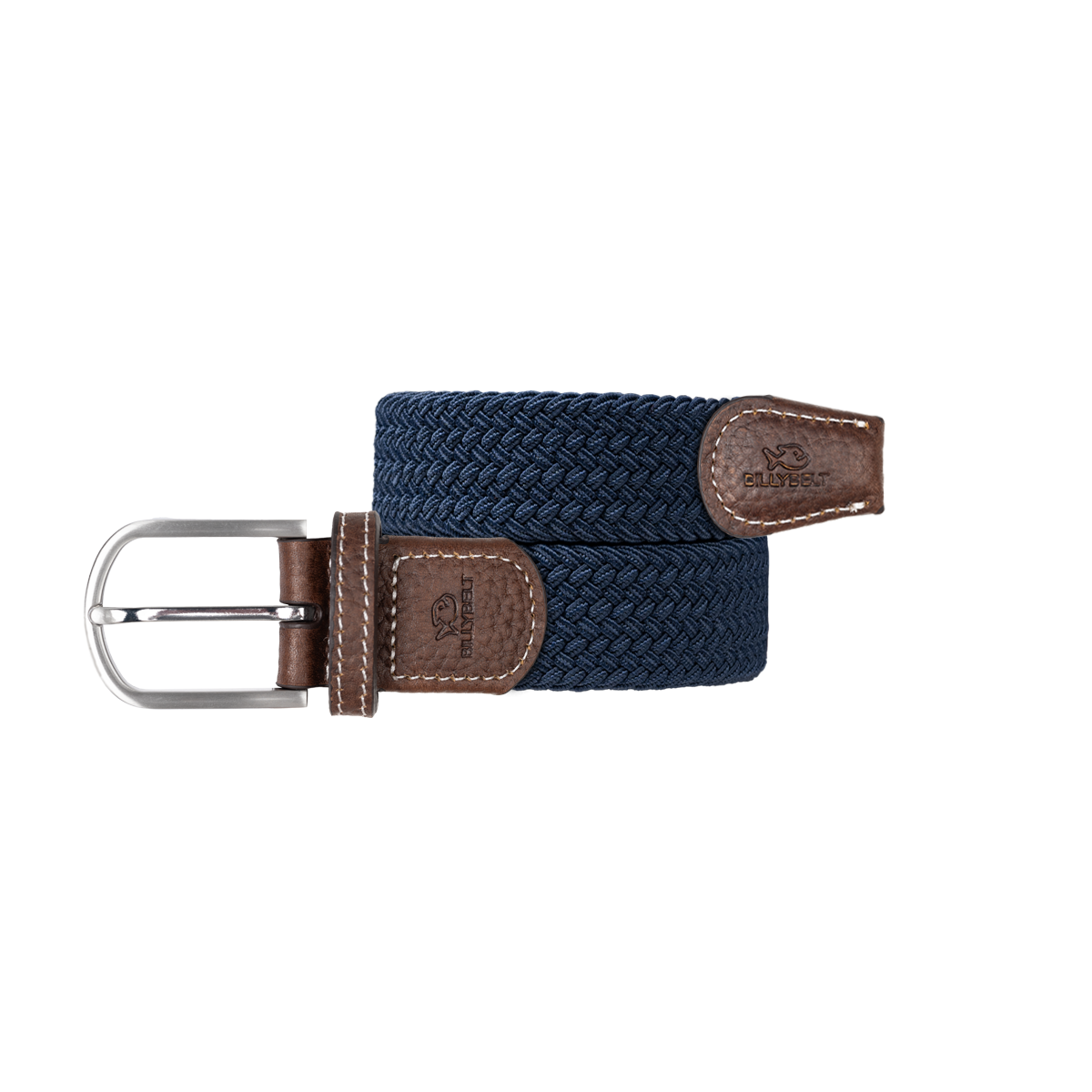 Solid Elastic Braided Belt BILLYBELT Blue