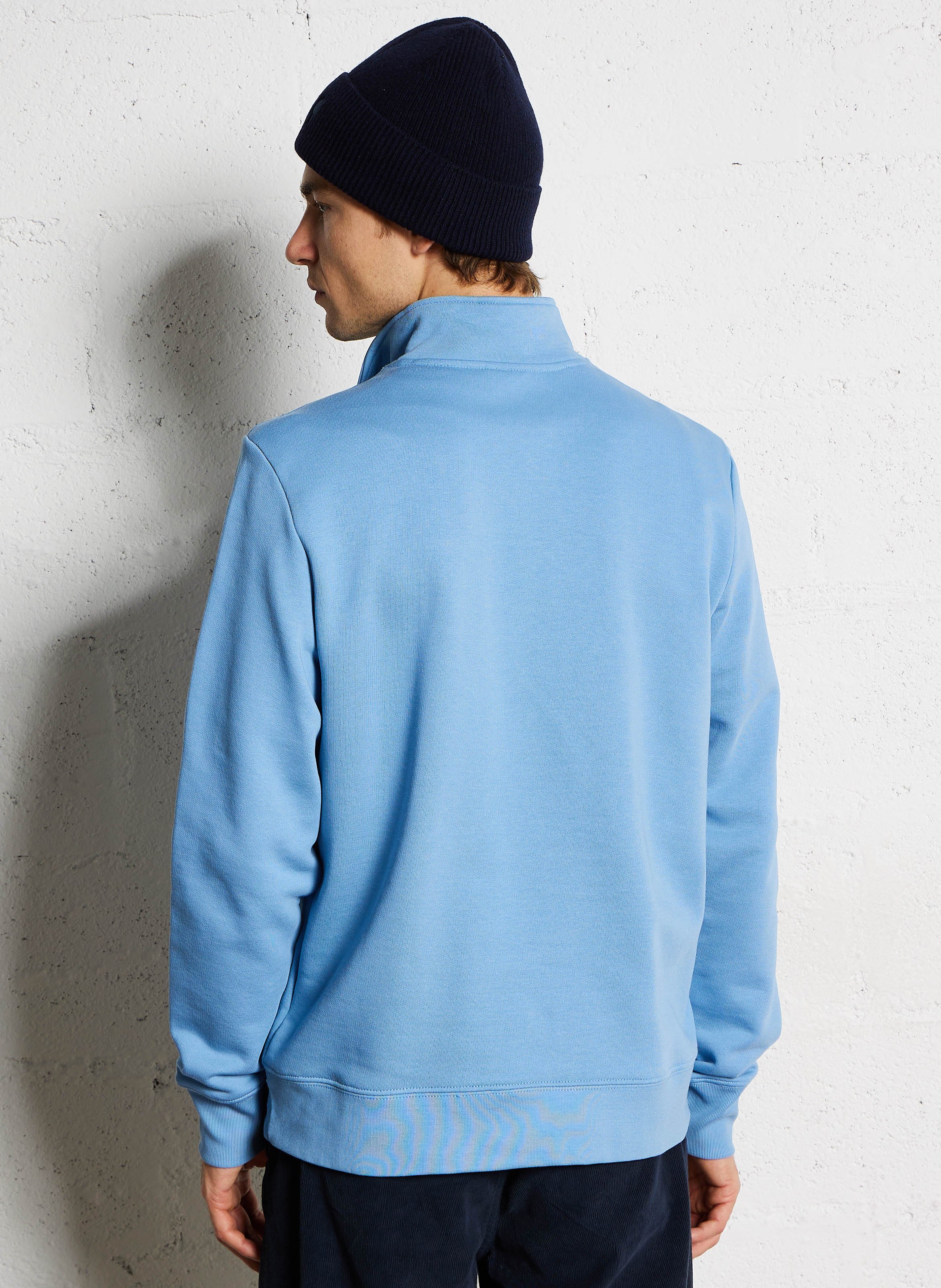 Pullover mit Reißverschluss aus Bio-Baumwolle PAUL SMITH Blau