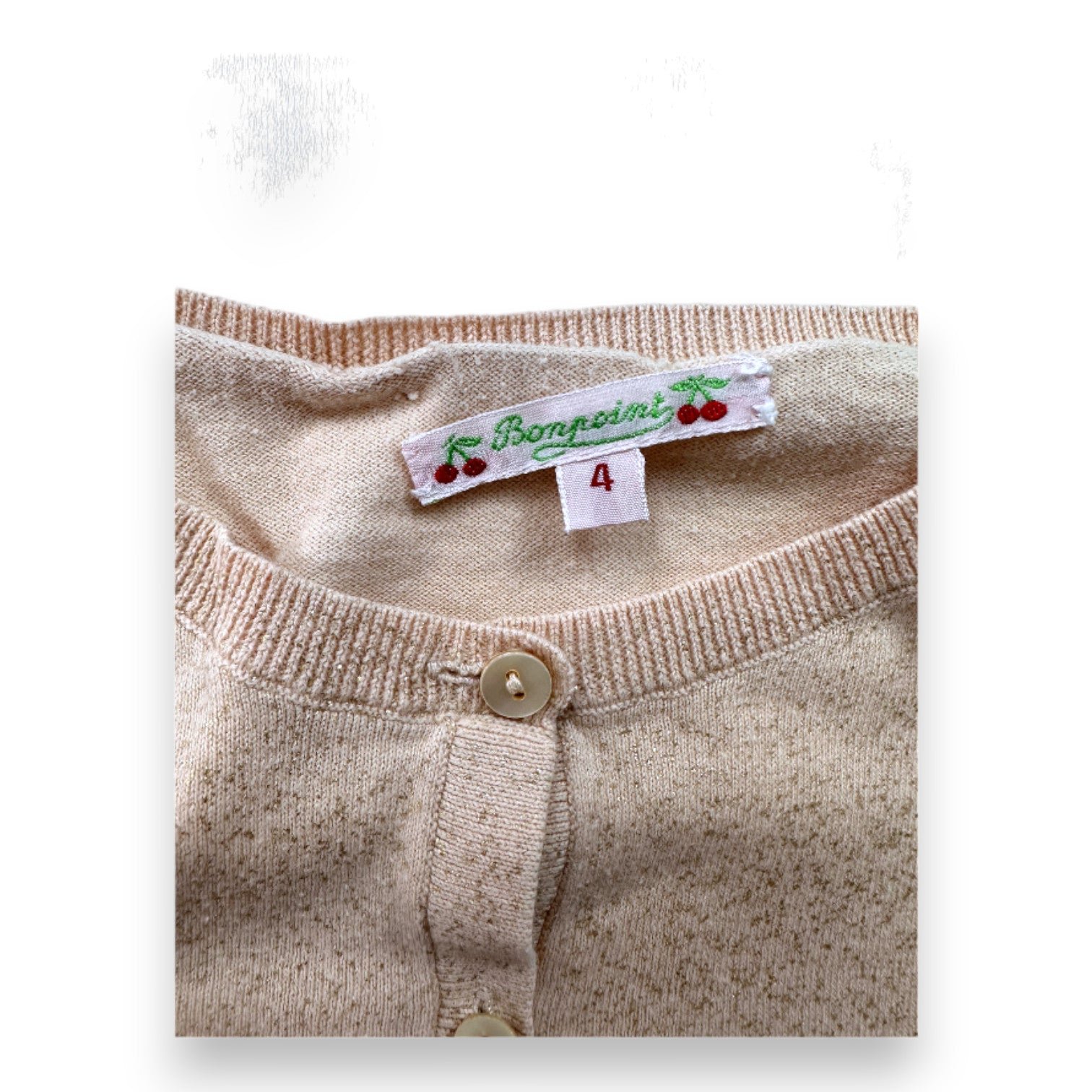 Pink Kids Cardigan - 4 years BONPOINT - Seconde Main Pink