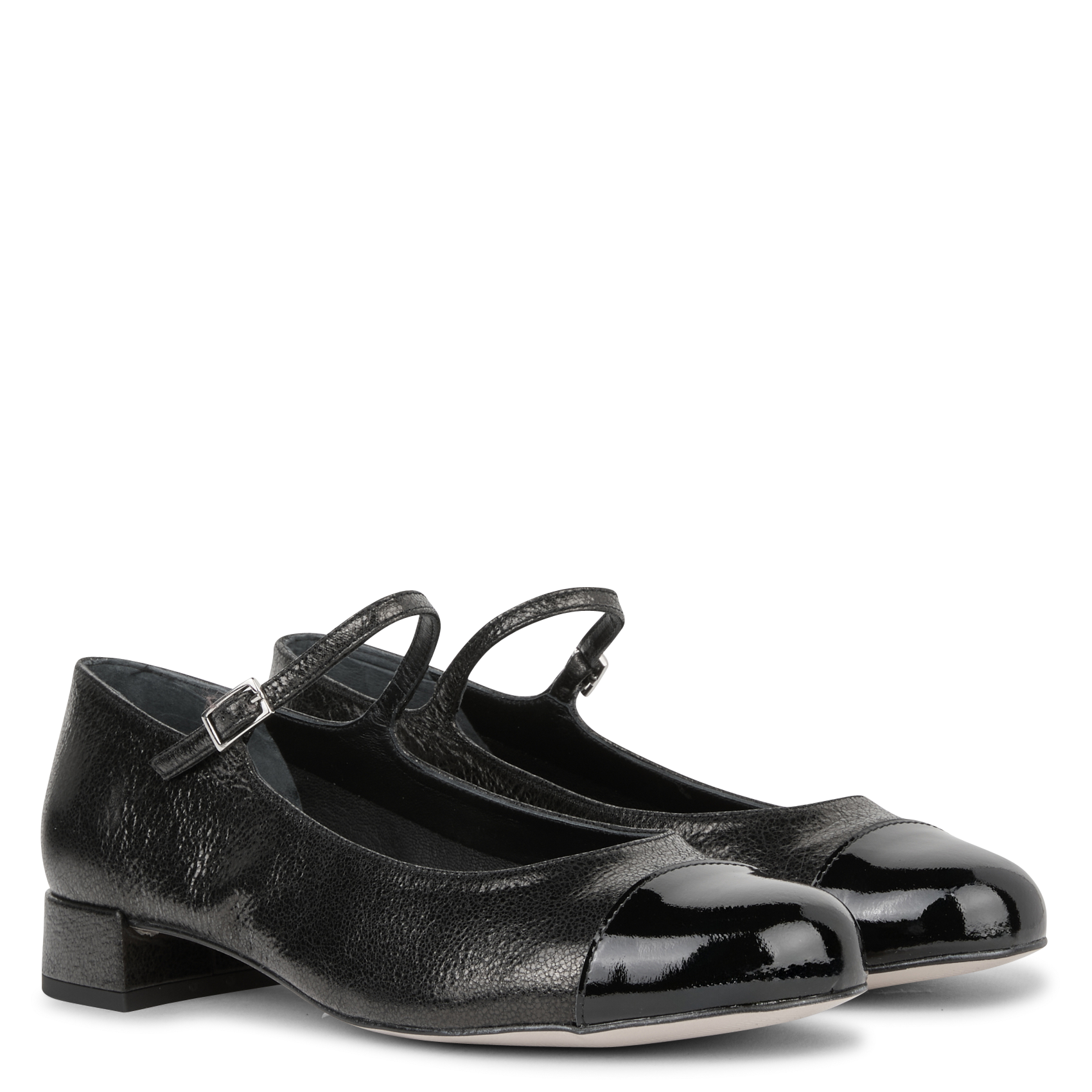 Ballerines en cuir AUGUSTA Noir