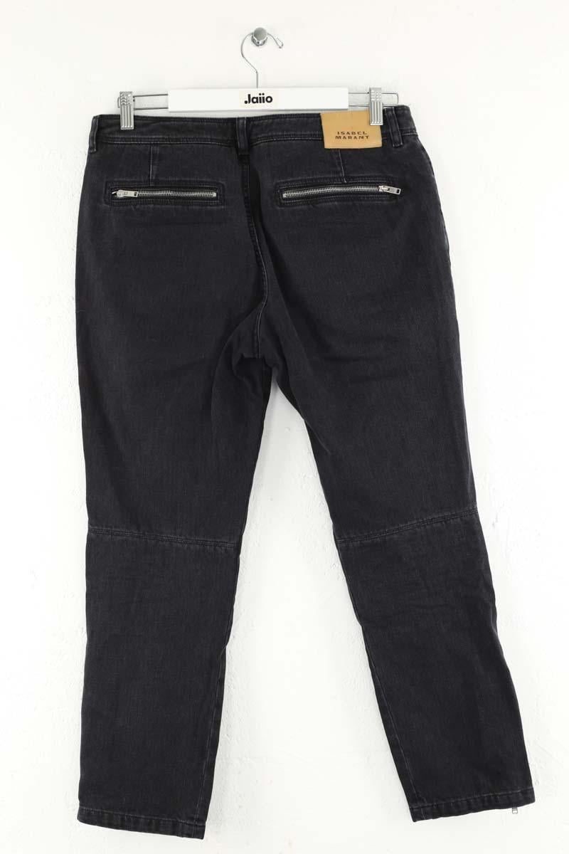 Cotton straight jeans ISABEL MARANT - Seconde Main Black
