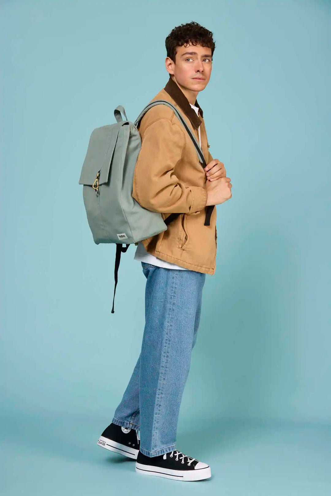 Cotton backpack HINDBAG Green